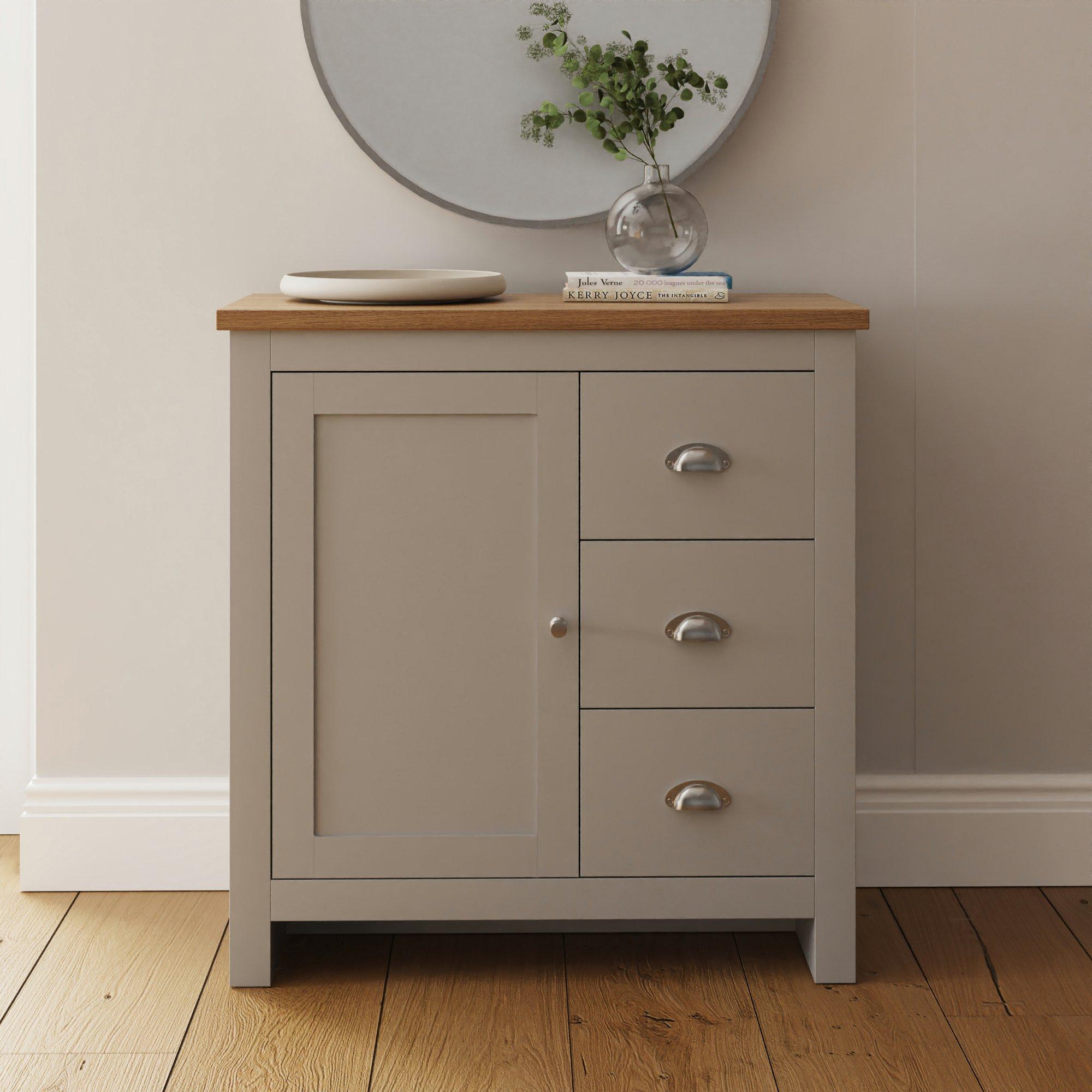 Gfw  Lancaster 3 Drawer Sideboard - Grey
