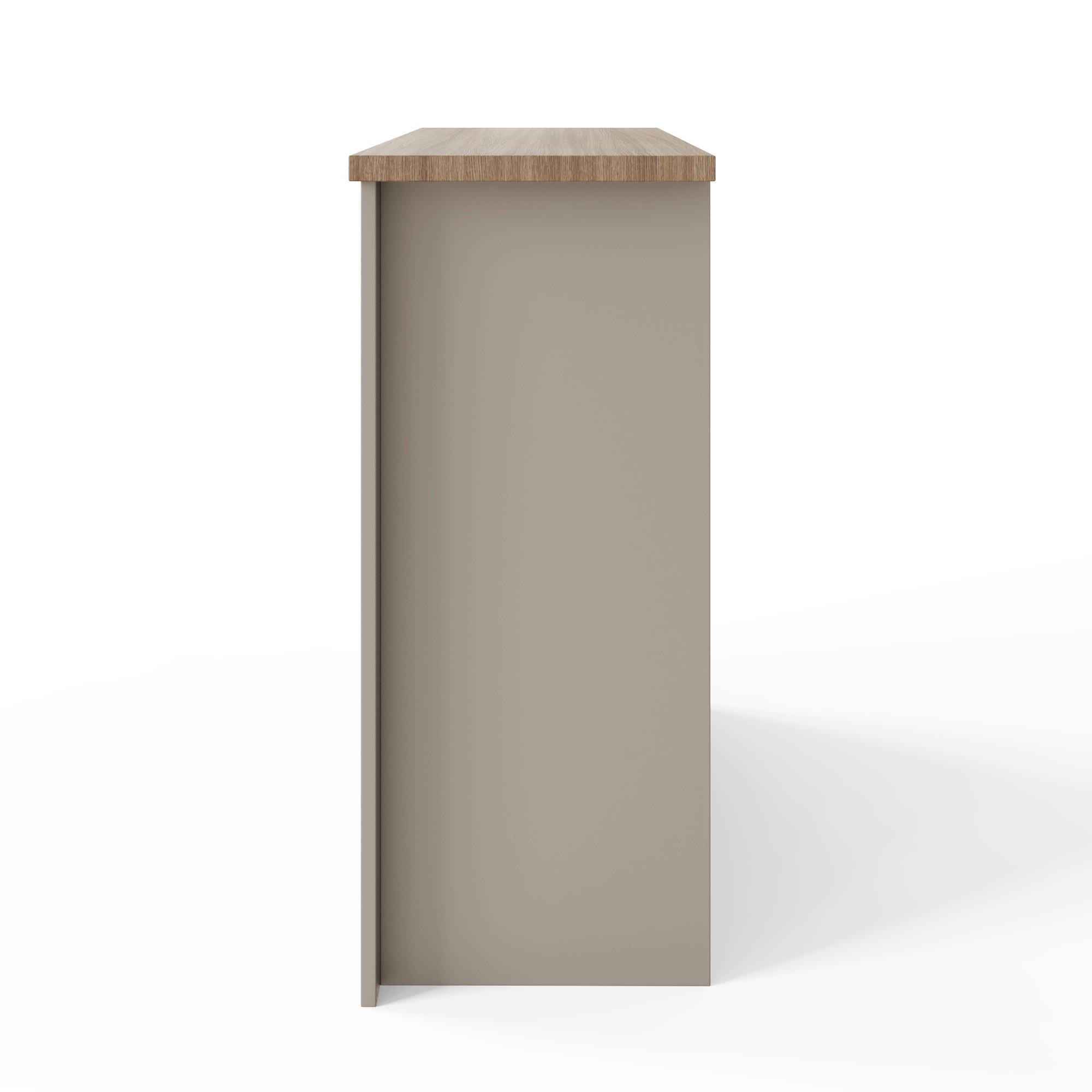 Grey - GFW - Lancaster 3 Drawer Sideboard - 5