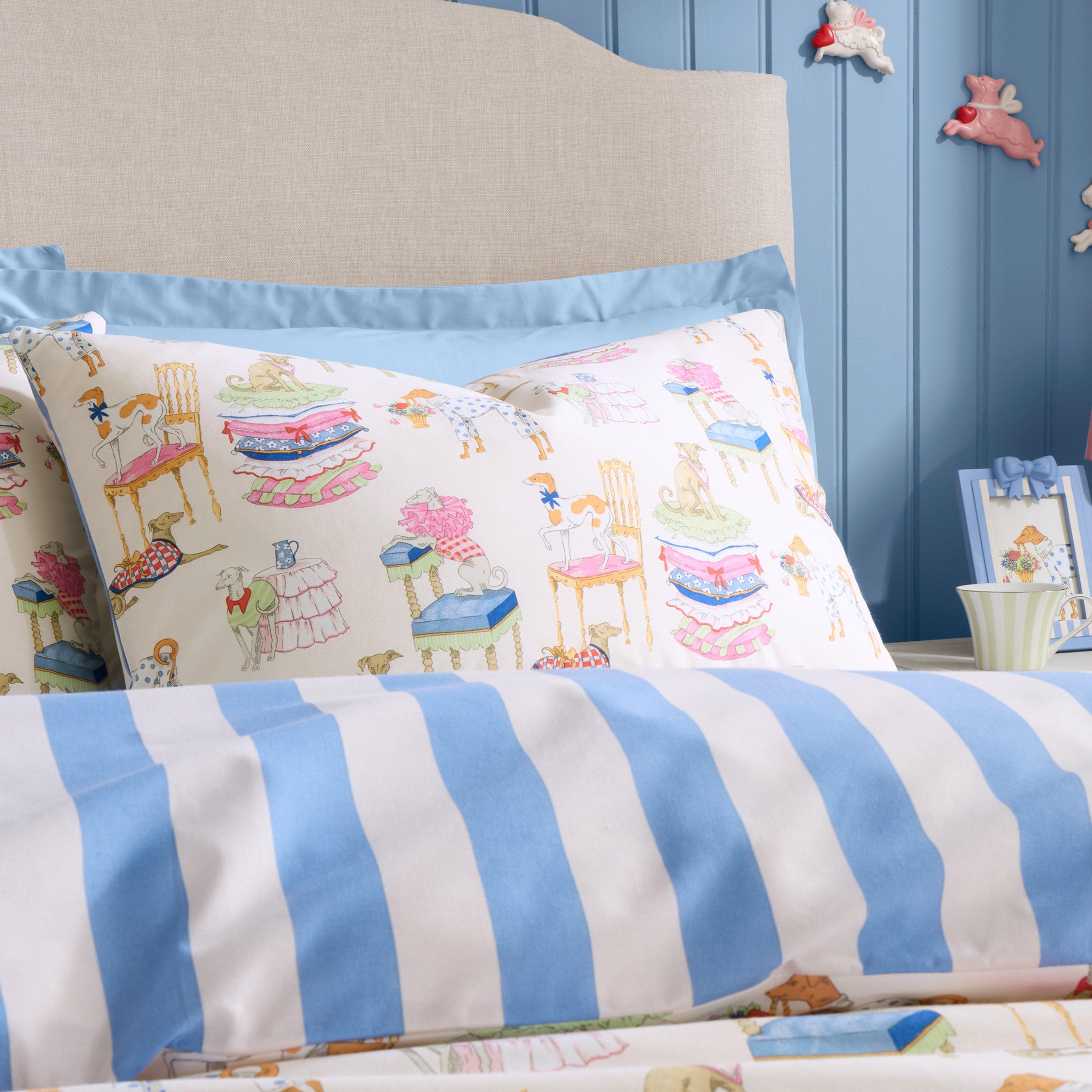 Blue - Cath Kidston - Hackney Dogs Duvet Cover Set - 3