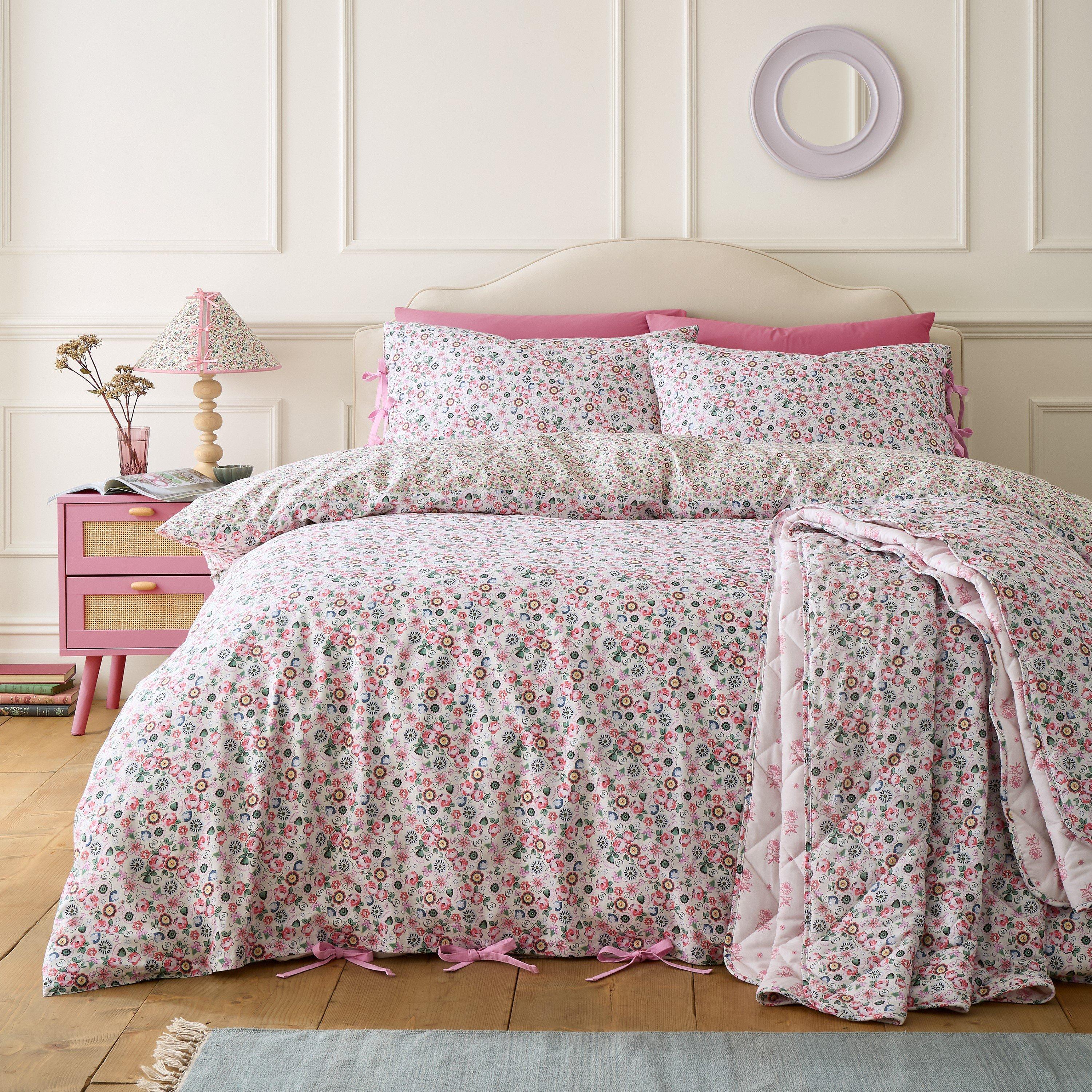 Pink - Cath Kidston - Pearly Queen Ditsy Duvet Cover Set - 1