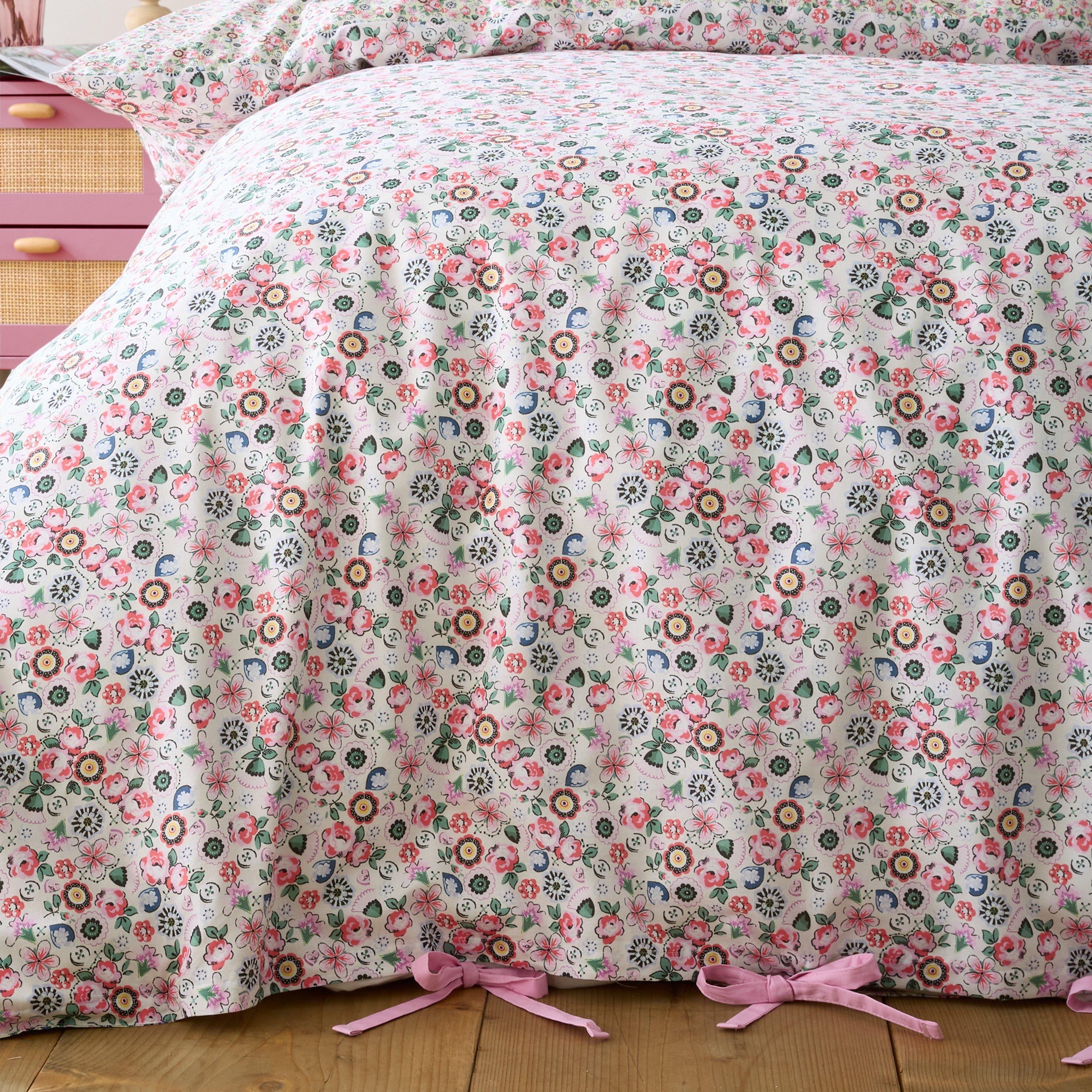 Pink - Cath Kidston - Pearly Queen Ditsy Duvet Cover Set - 5