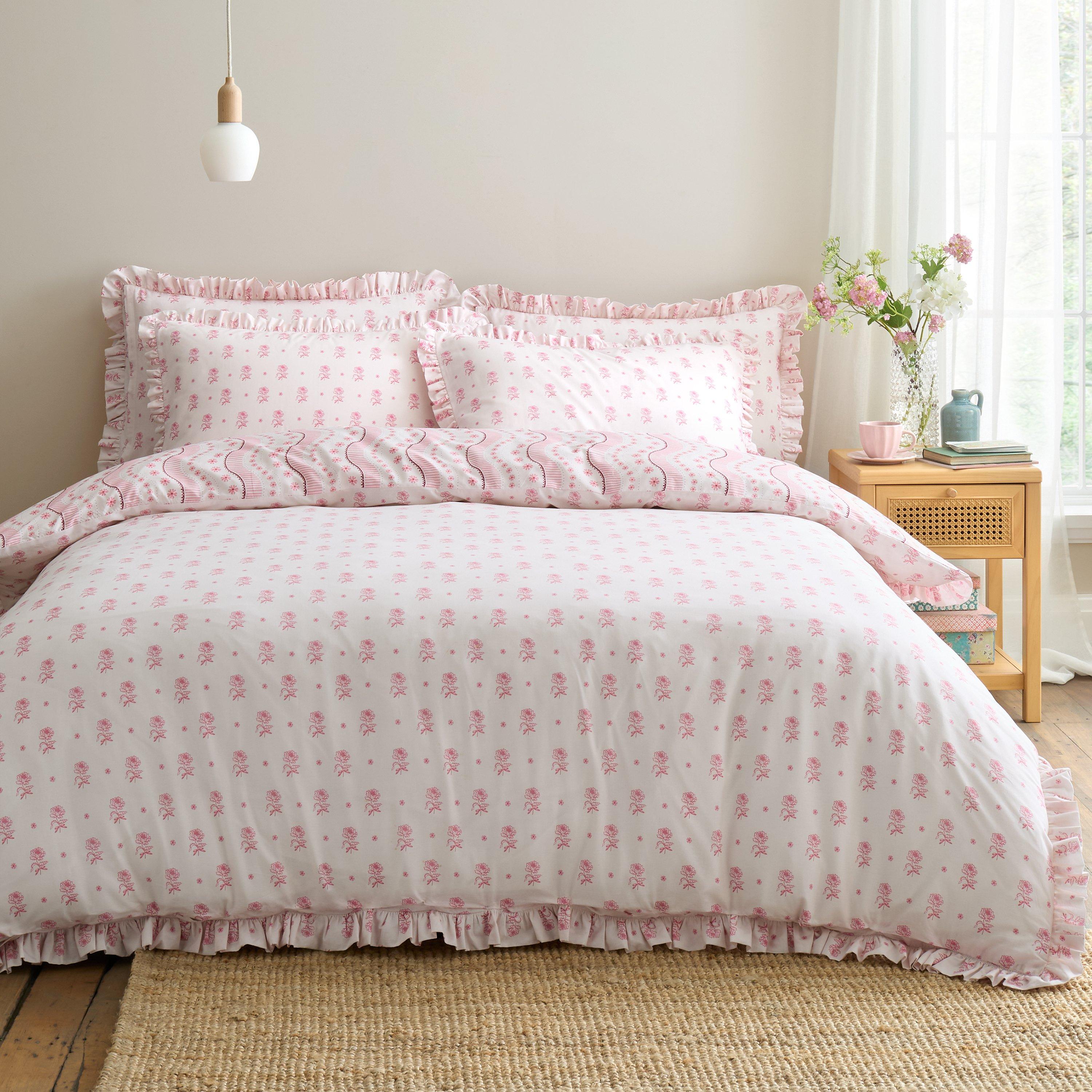 Pink - Cath Kidston - Spitalfield Silk Stripe Duvet Cover Set - 2