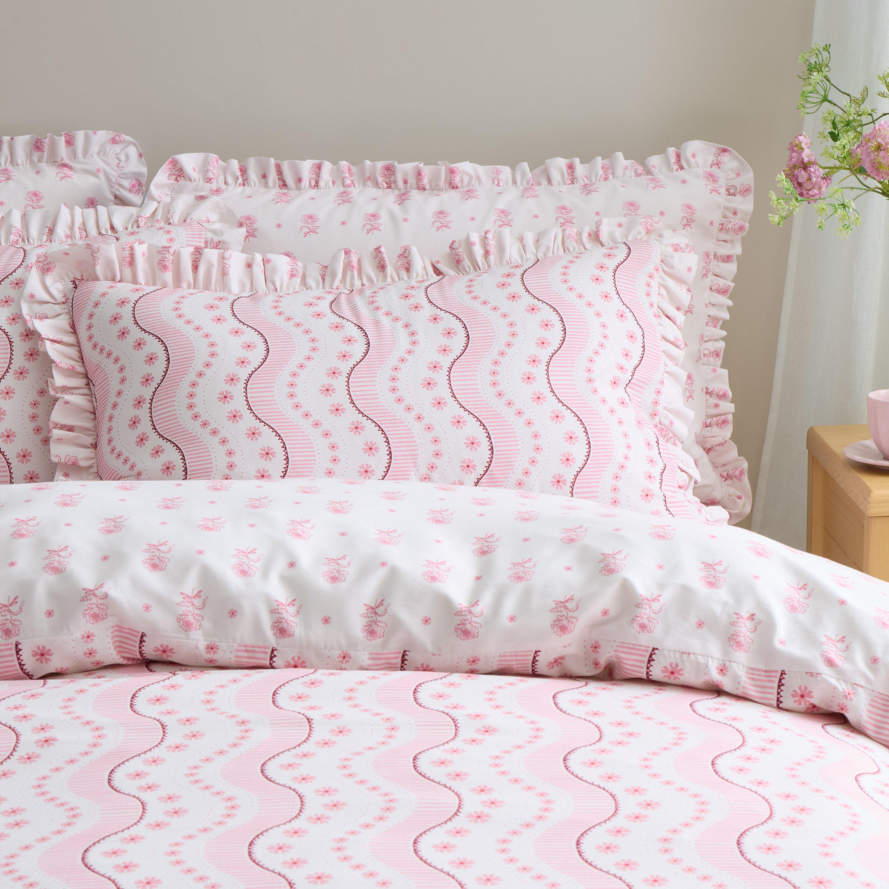 Pink - Cath Kidston - Spitalfield Silk Stripe Duvet Cover Set - 3