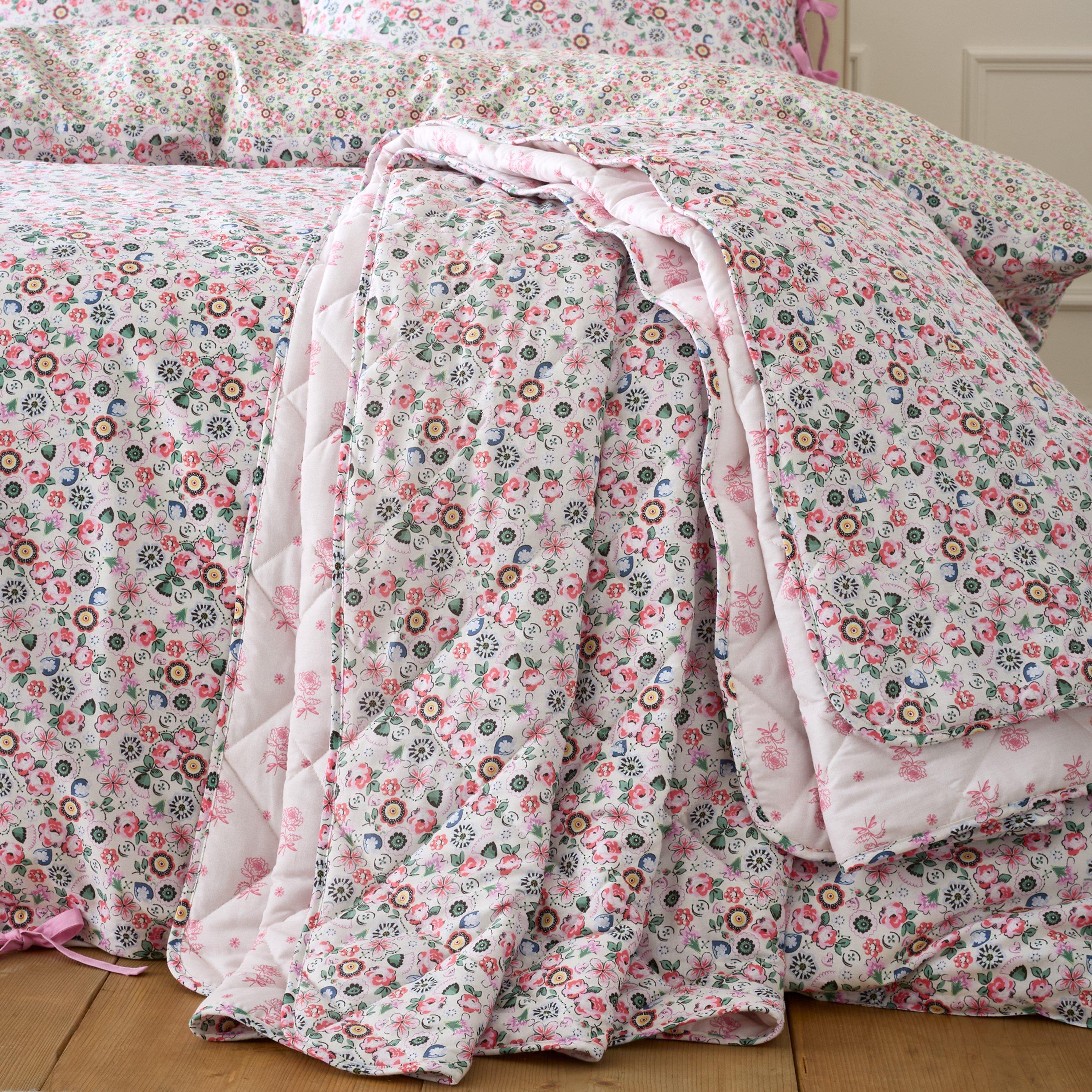 Pink - Cath Kidston - Pearly Queen Ditsy Bedspread - 3