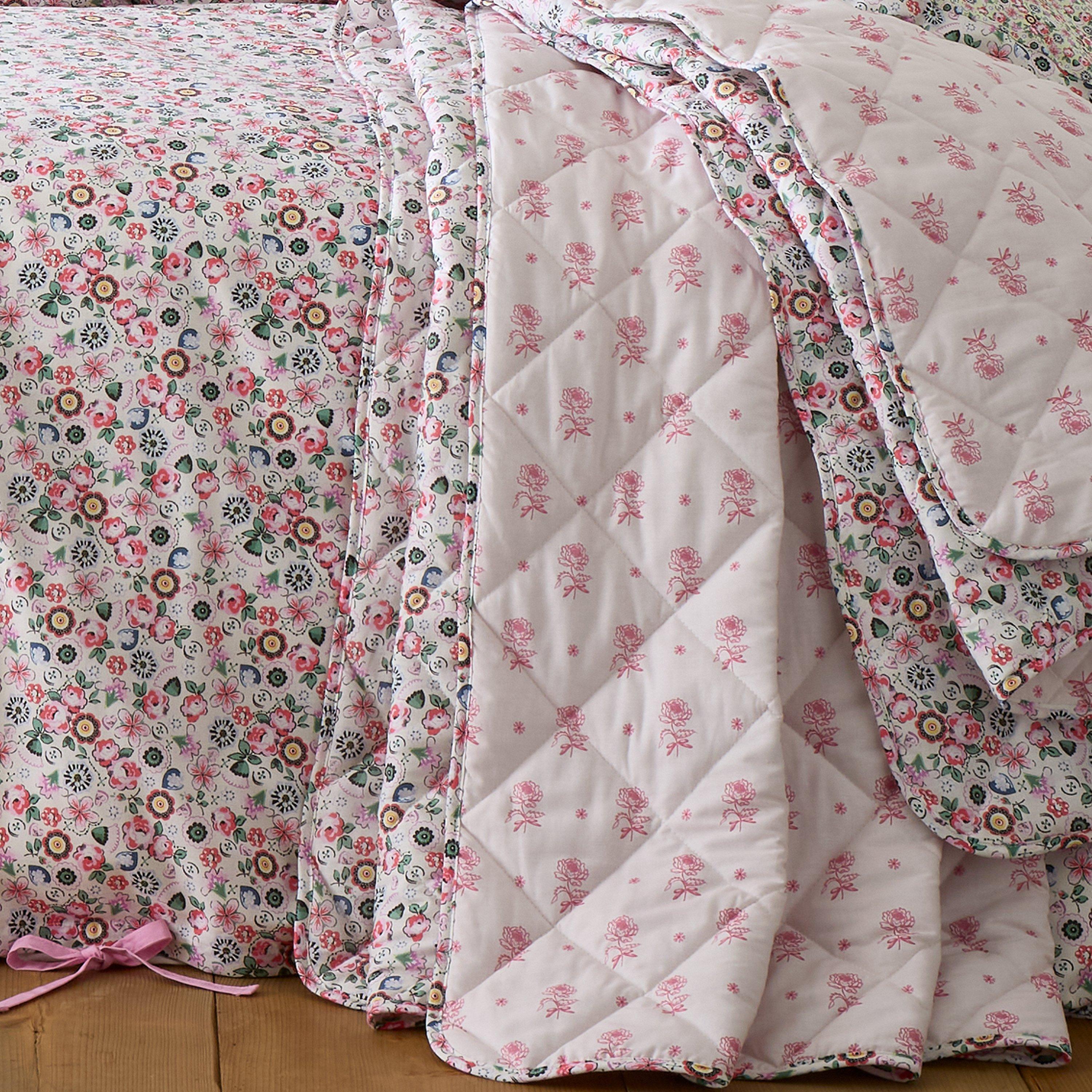 Pink - Cath Kidston - Pearly Queen Ditsy Bedspread - 4