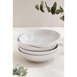 Homelife Homelife 4 Piece Pink Stoneware Pasta Bowl Set