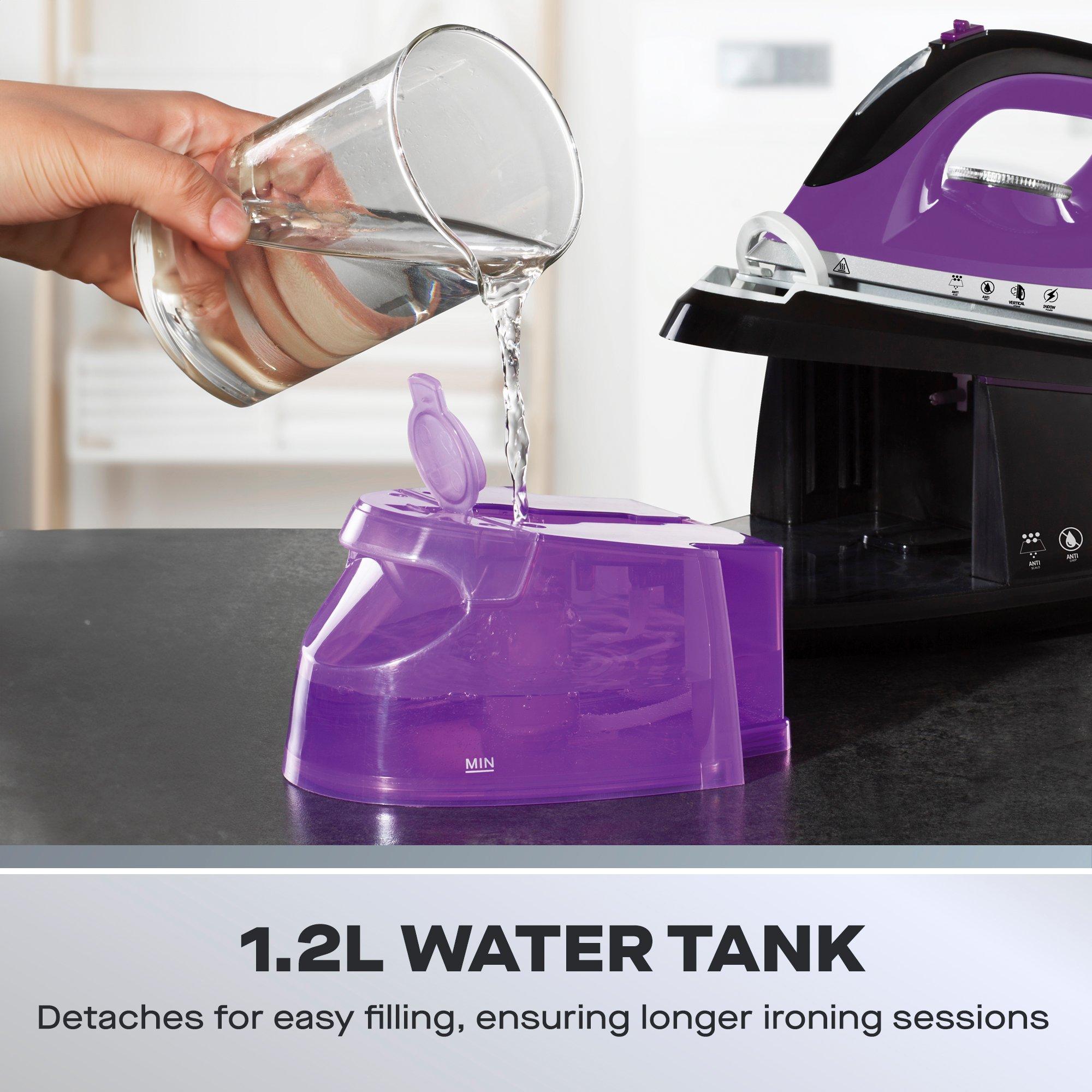 White - Daewoo Electricals - Steam Iron with 1.2L Station - 5