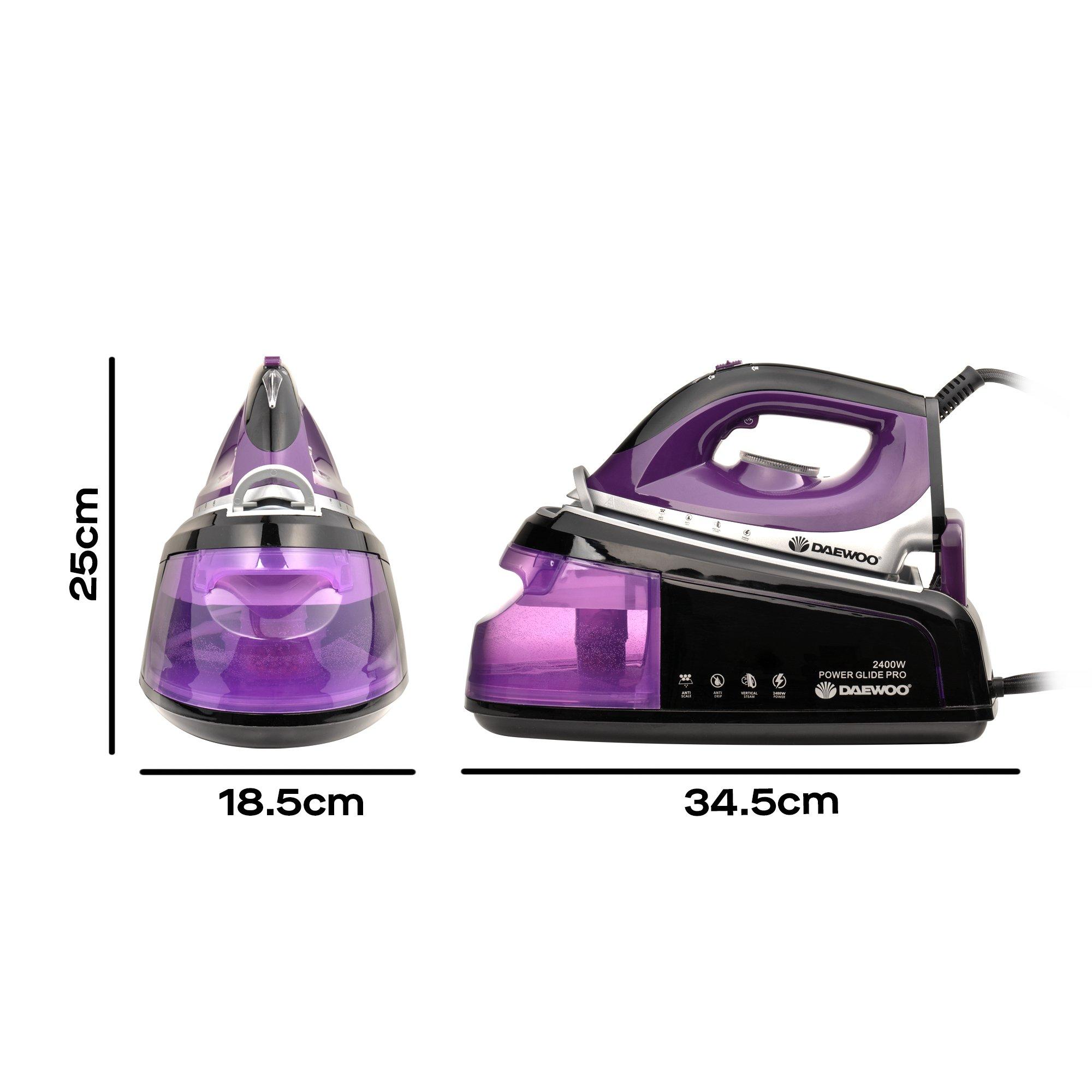 White - Daewoo Electricals - Steam Iron with 1.2L Station - 6