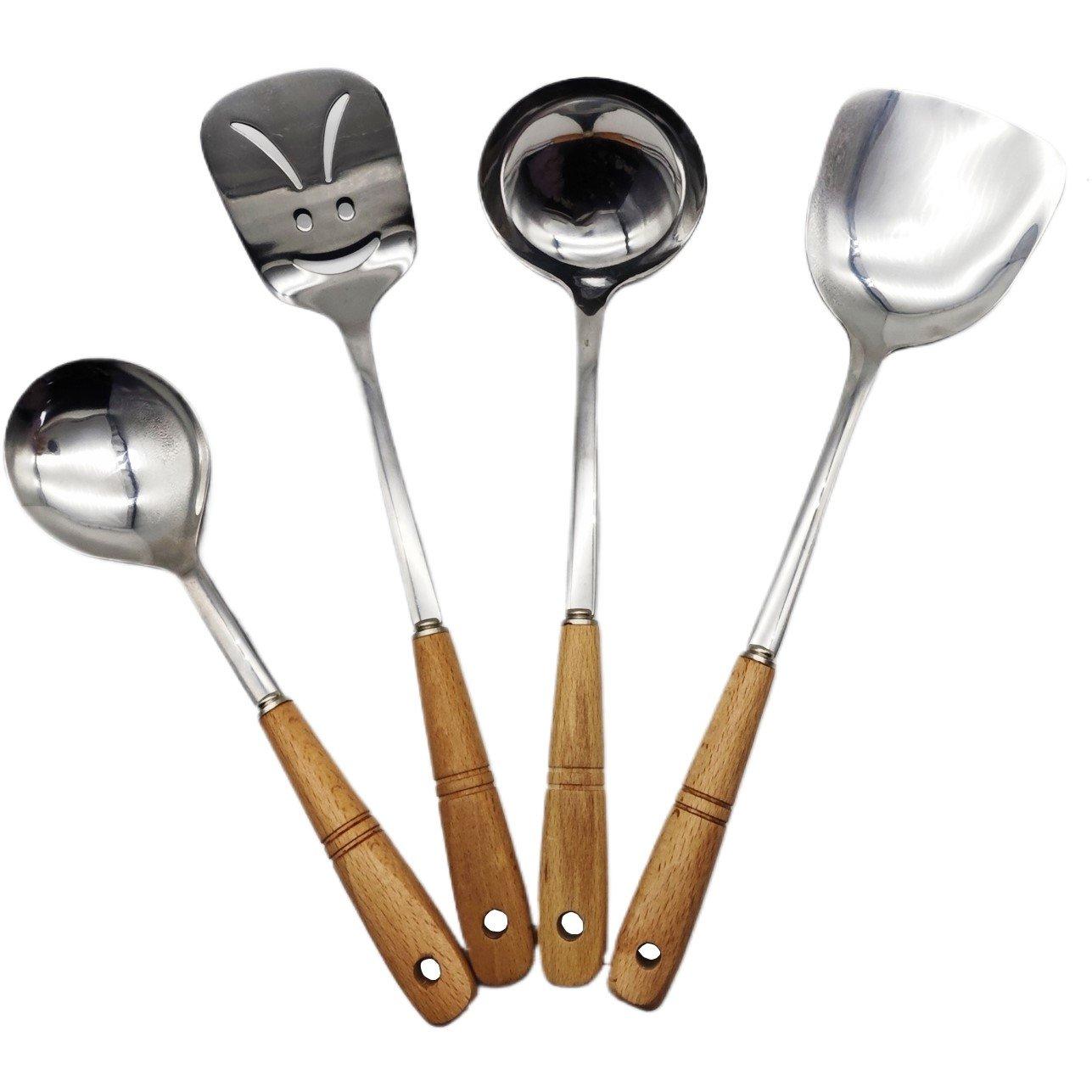 Steel - Biba - 4 Piece Utensil Set