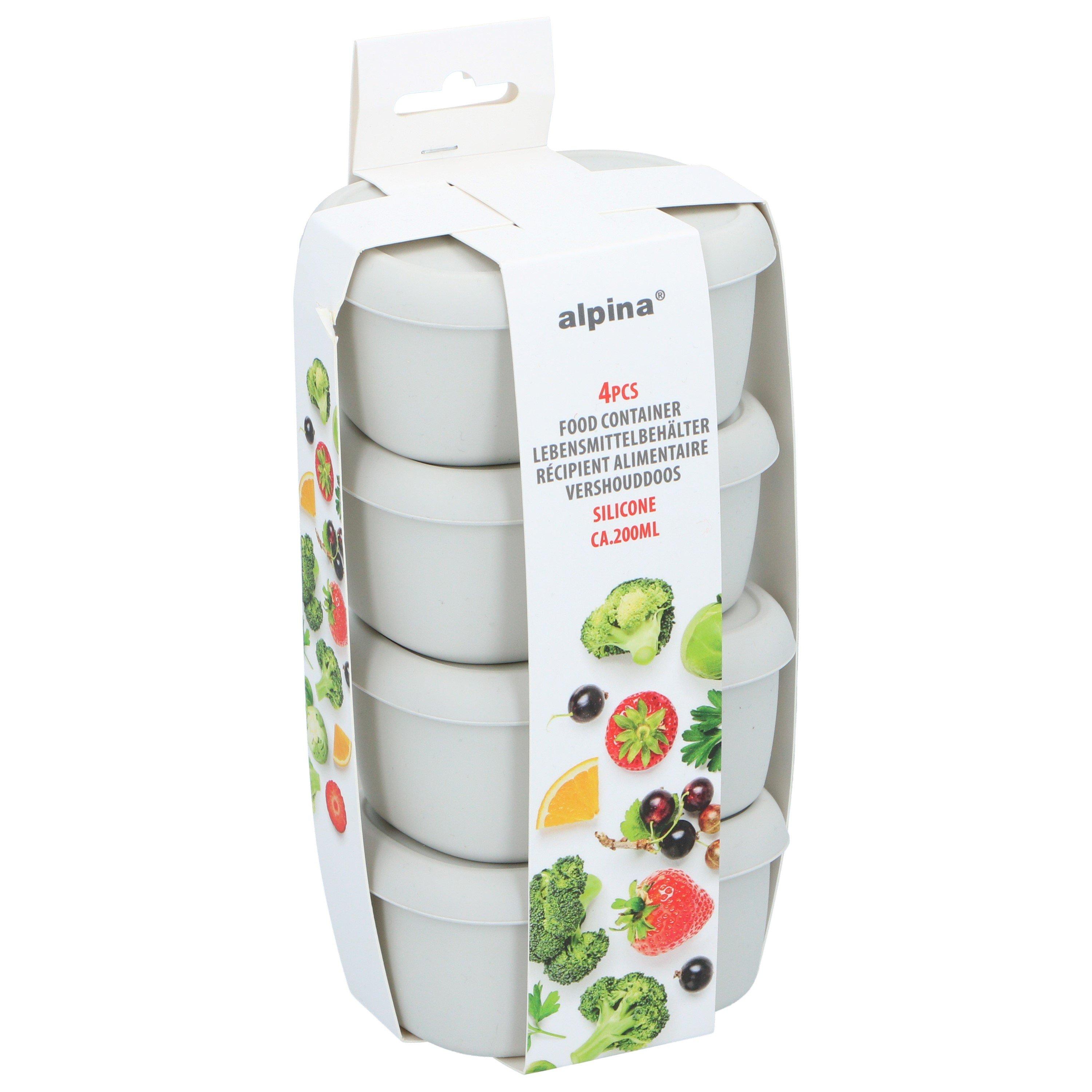 Multicolorido - Alpina - ALPINA Silicone Food Containers 4 pack 200ml - 1