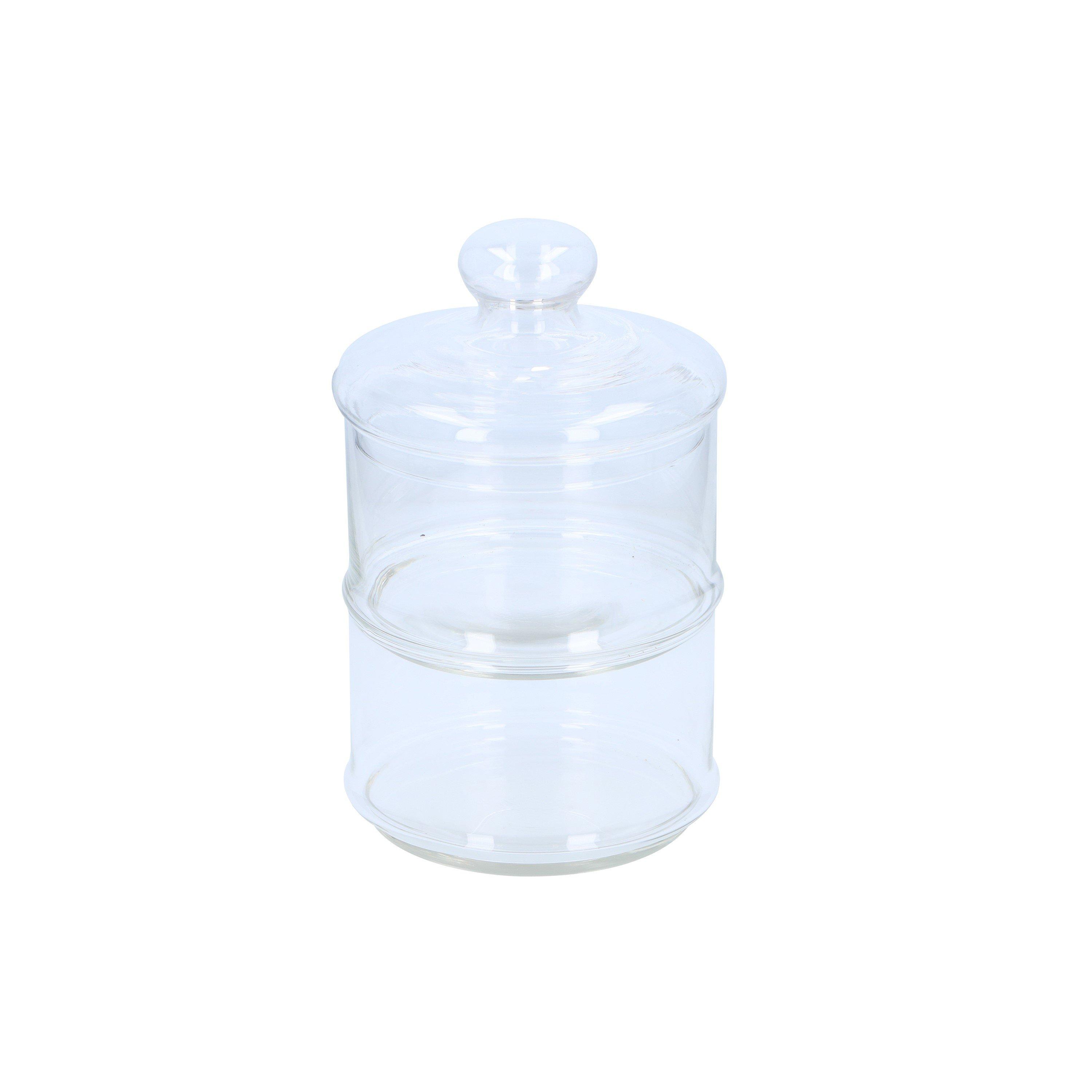 Meerkleurig - Alpina - ALPINA Glass Storage Jar 2-Tier O16x28cm - 3