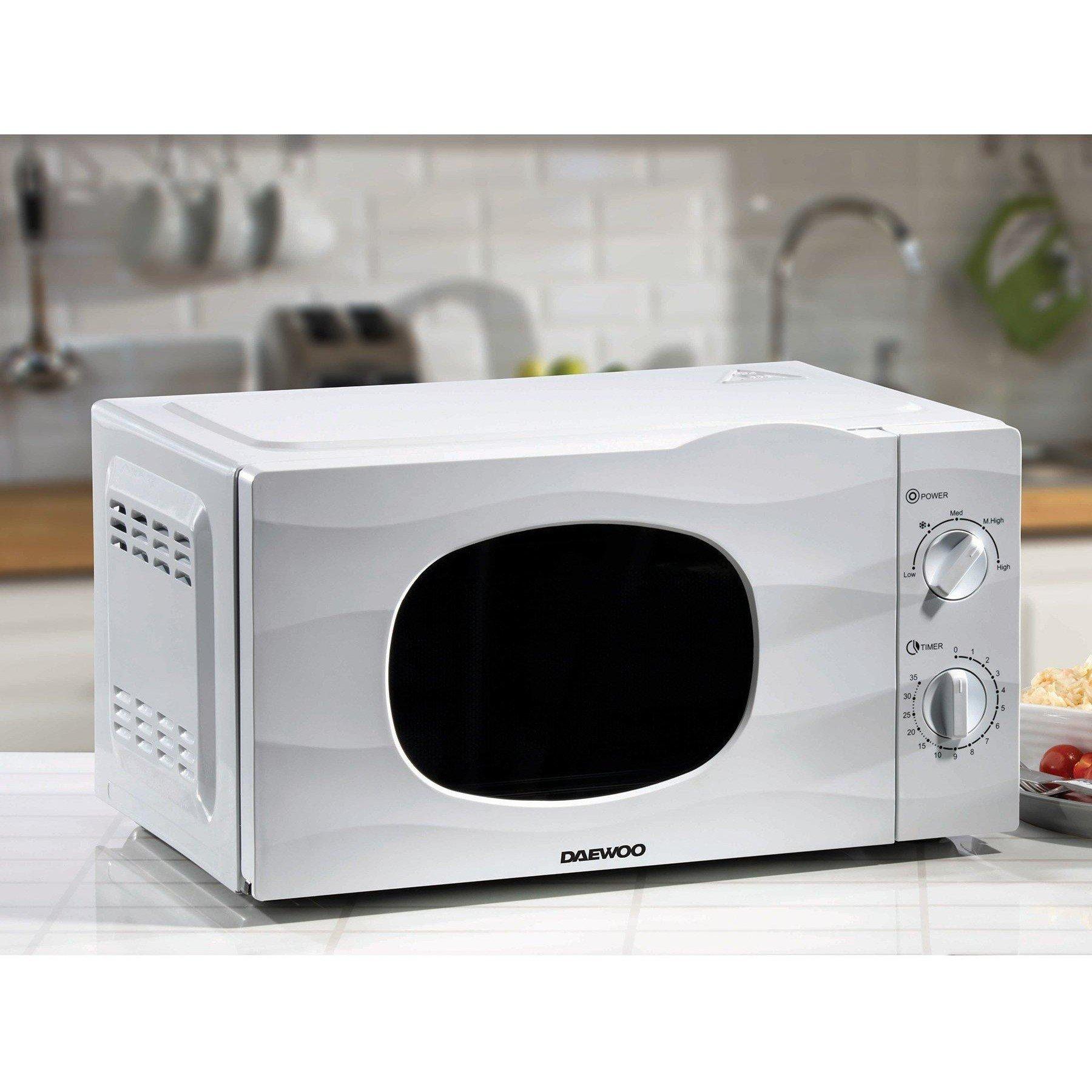 White - Daewoo Electricals - 20L WHITE 700W MICROWAVE