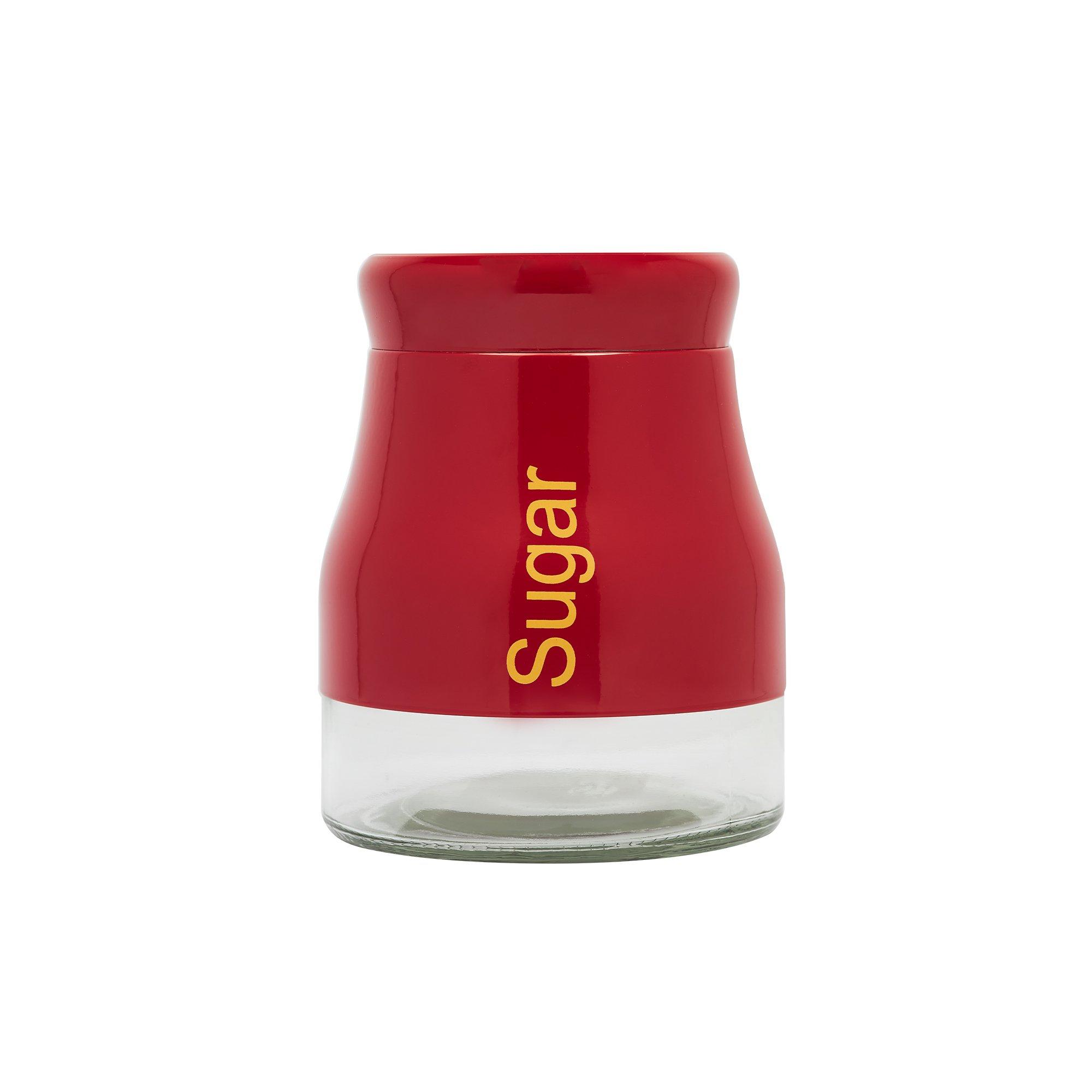 Sabichi  Tea Coffee Sugar Jars And Canisters - Red