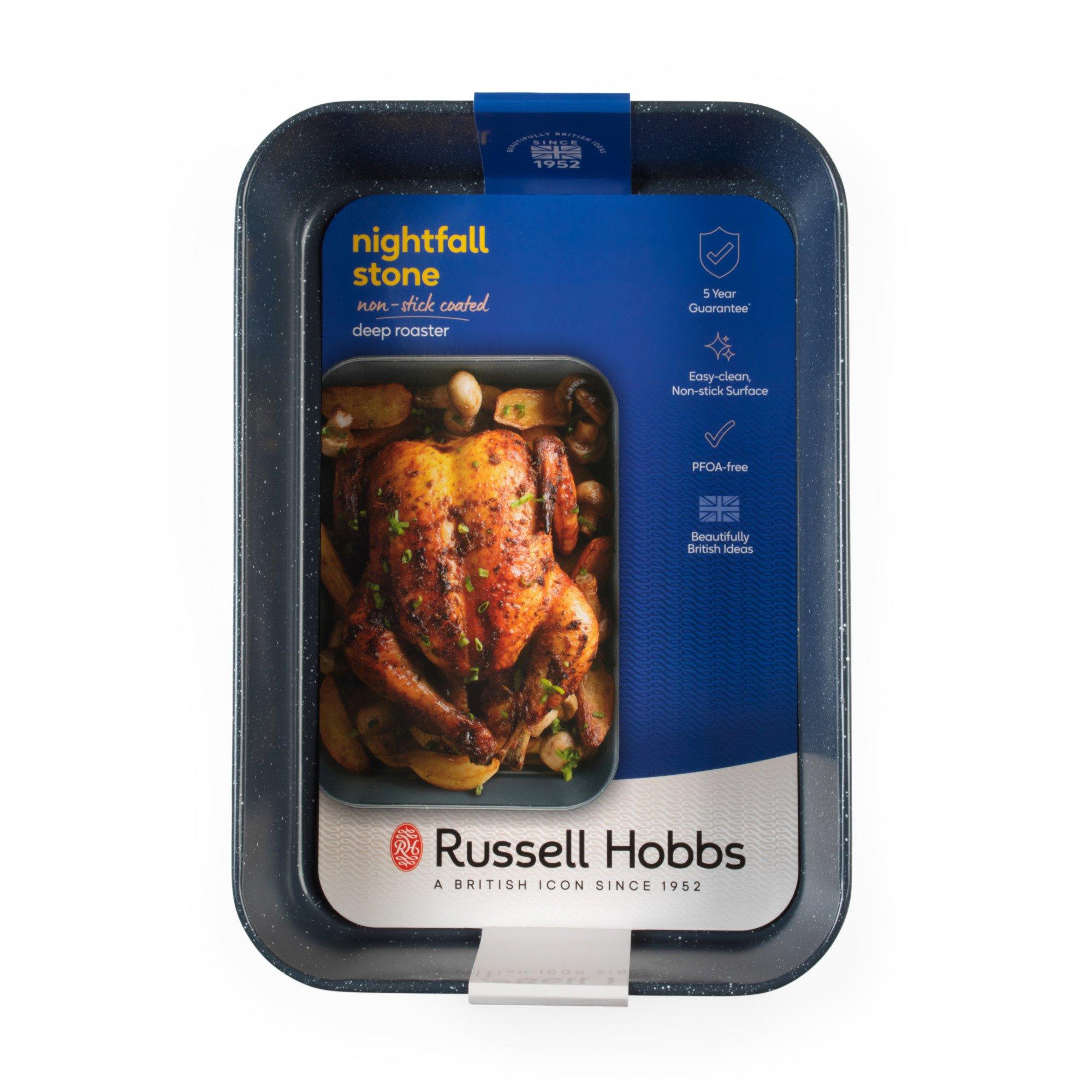 Russell Hobbs Grey Stone Effect Carbon Steel Non-Stick Roasting Tin, Sports Direct - Image 4