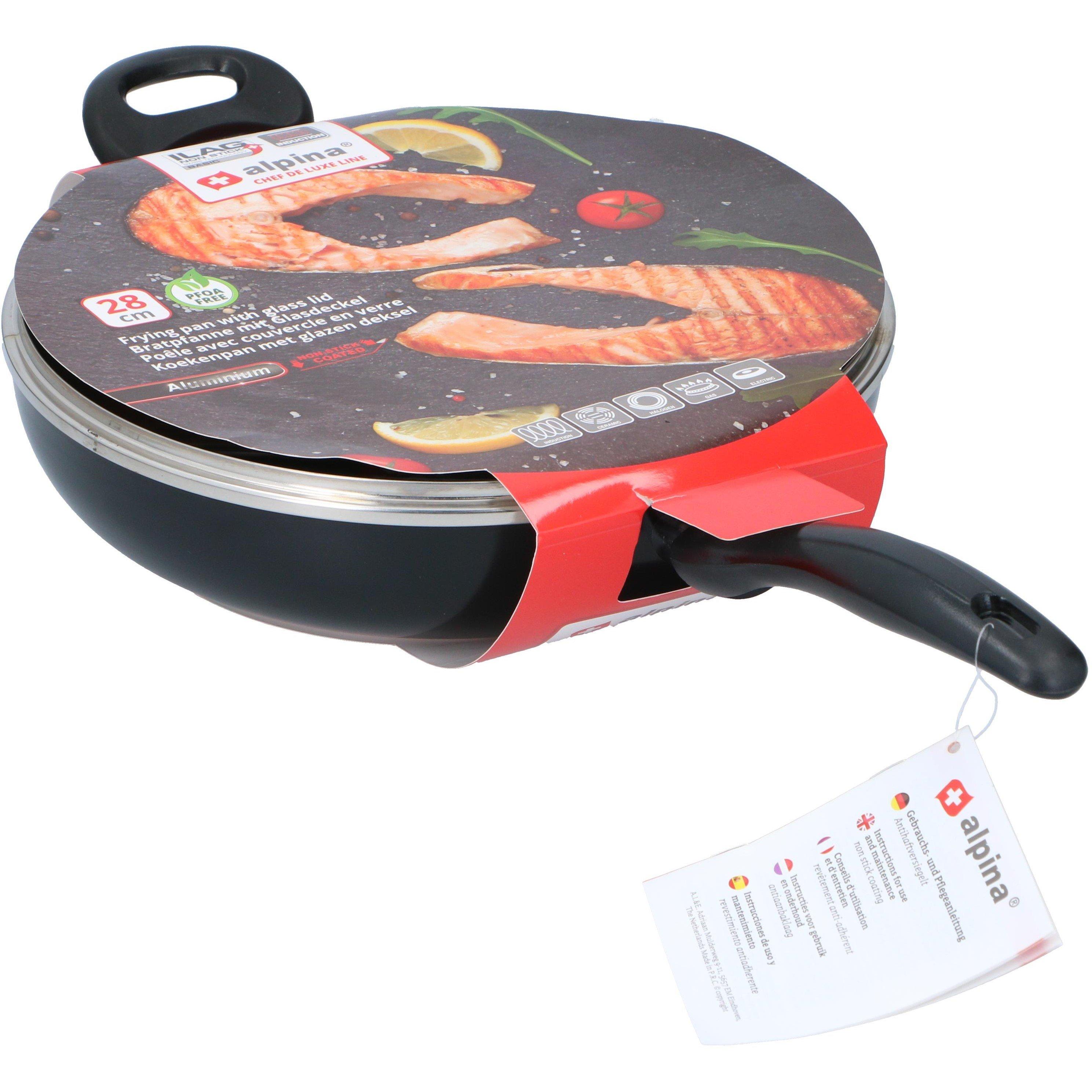 Black - Alpina - Lid Frying Pans - 1