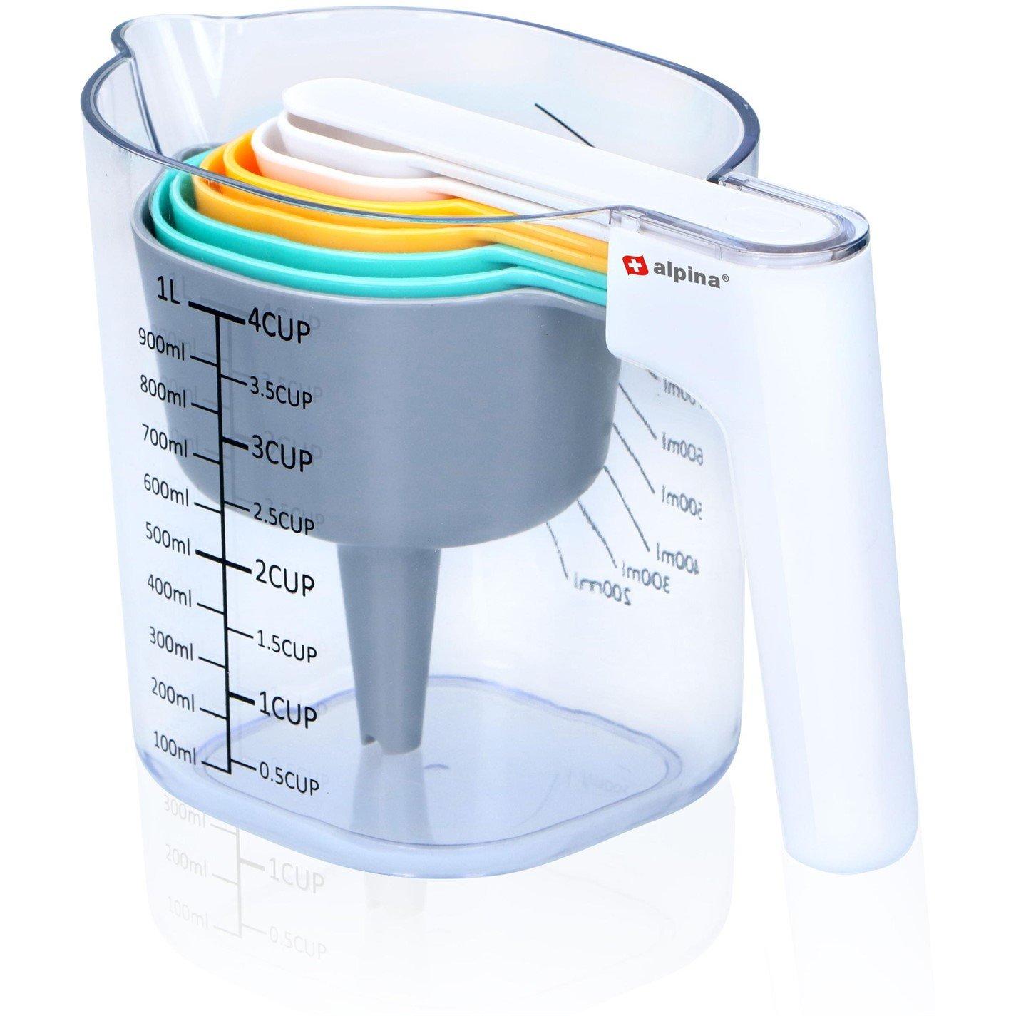 Multi - Alpina - Stackable Measuring Jugs 9pc - 1