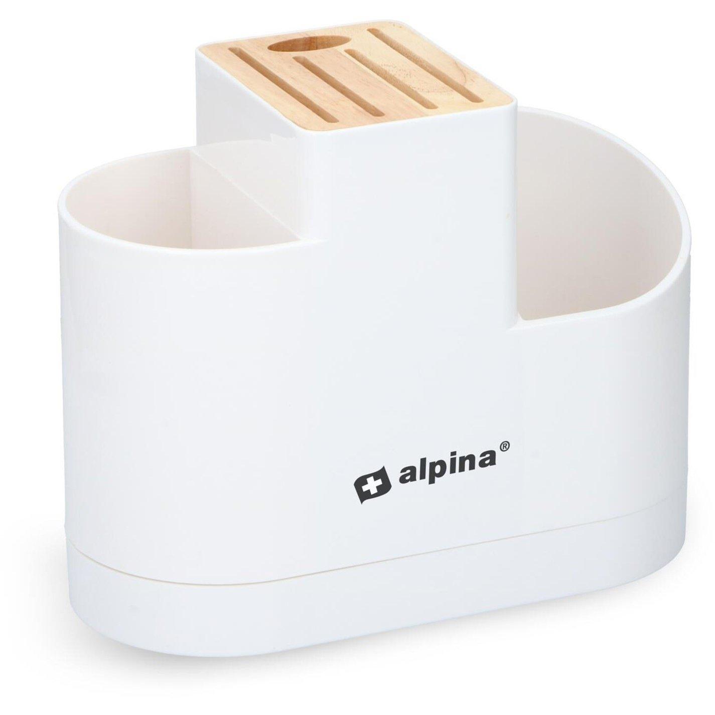 White - Alpina - Utensil and Knife Holder - 1