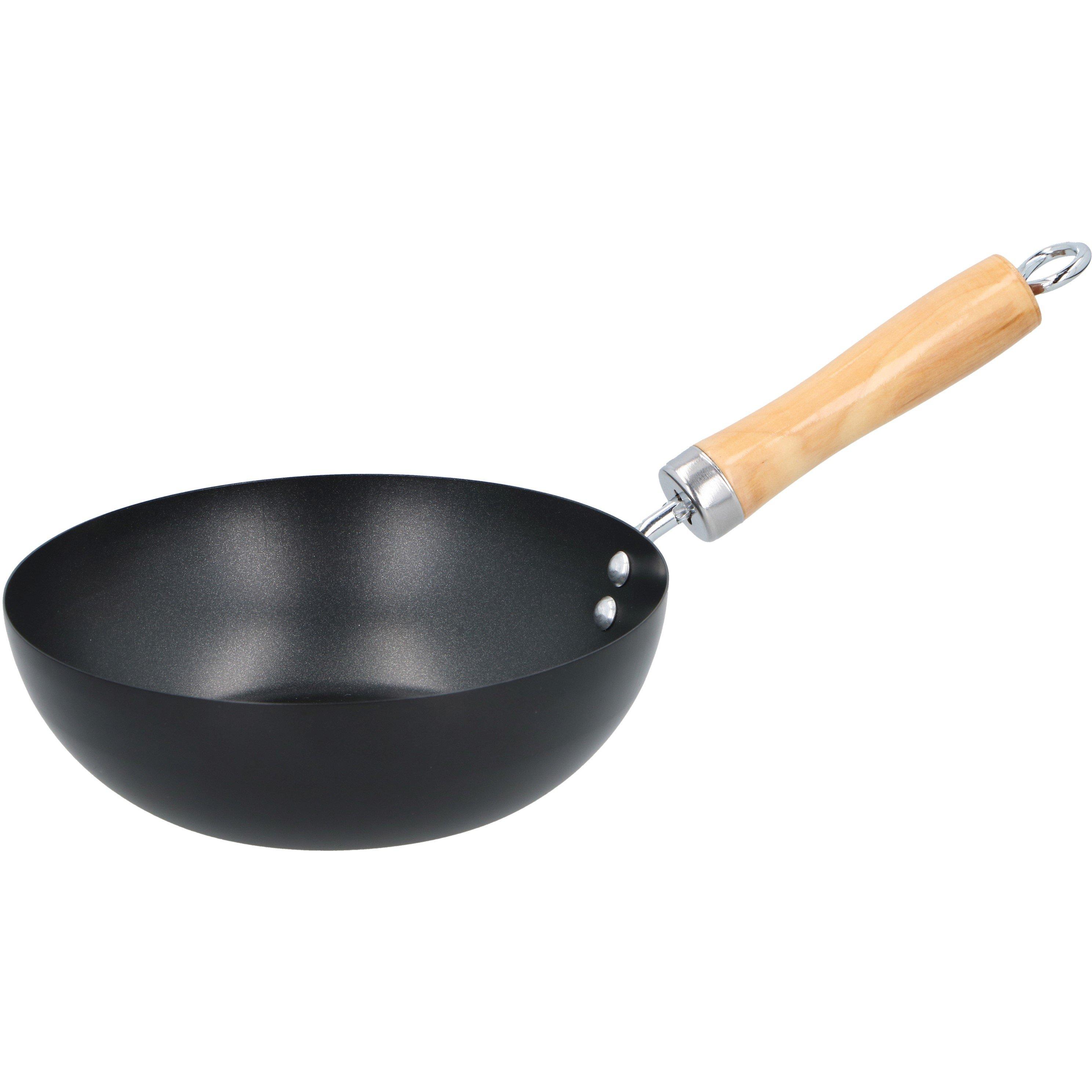 Black - Alpina - ALPINA Wok with Wooden Handle O20.5cm - 2
