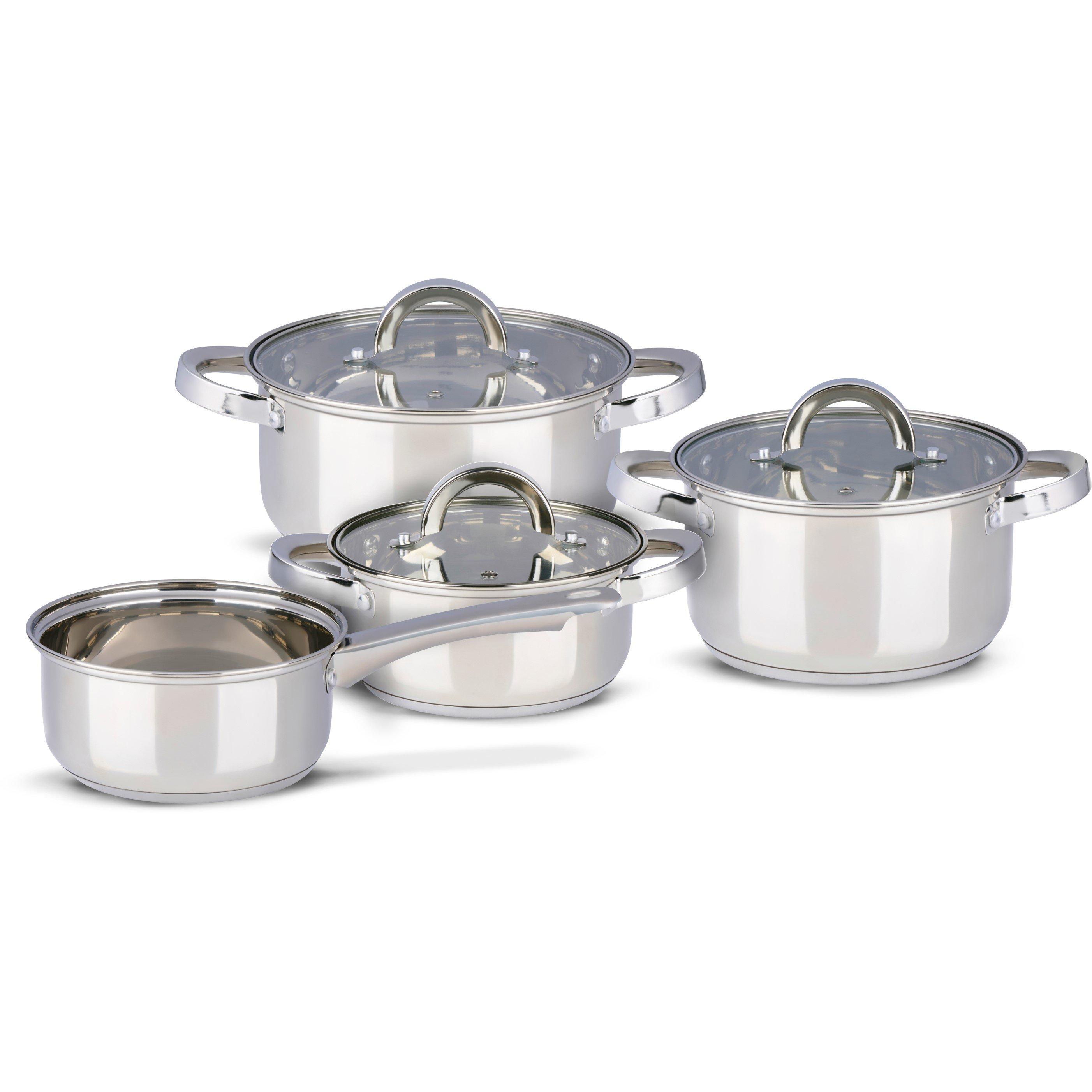 Silver - Alpina - Cookware Set O20cm Induction 3.6L - 2