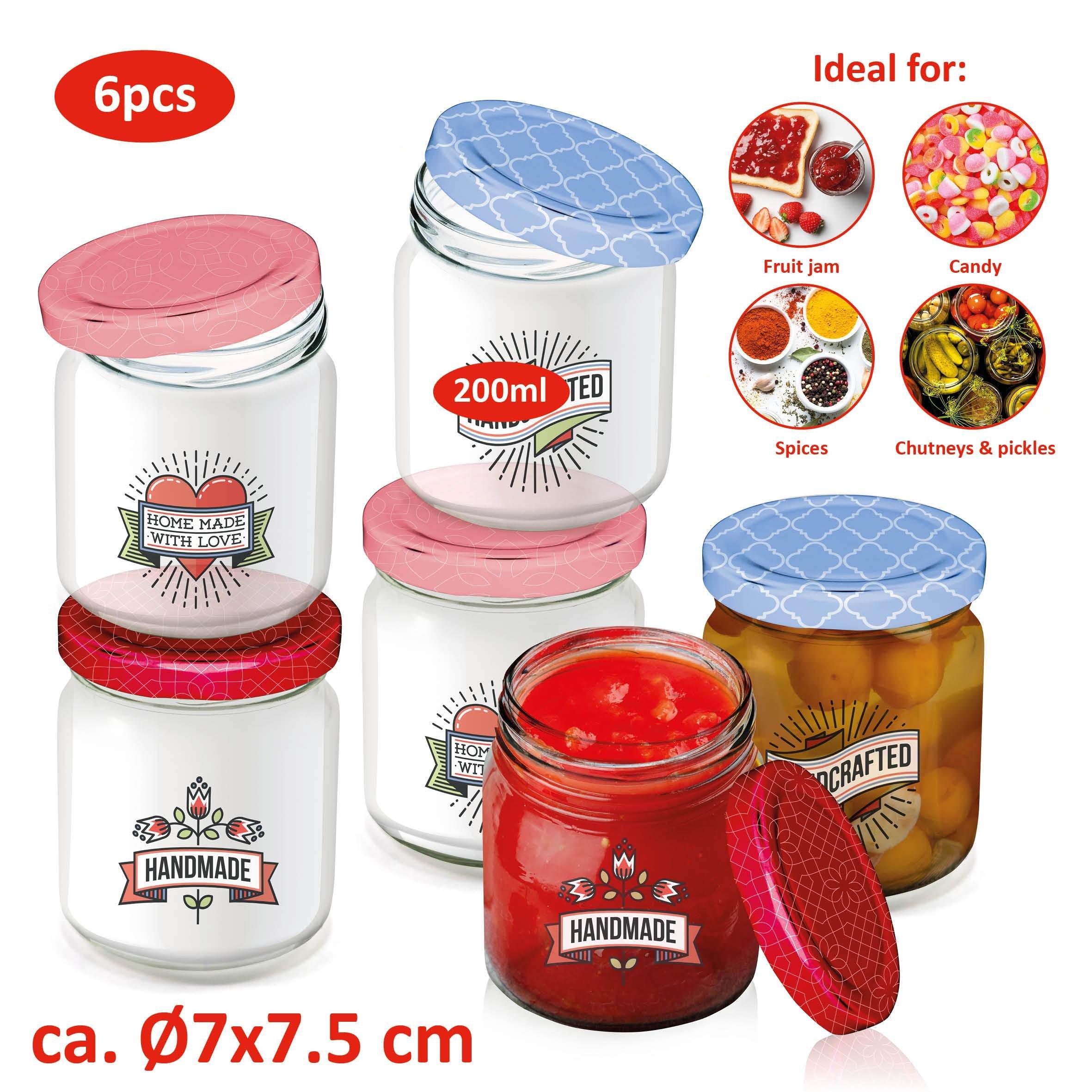Multi - Alpina - ALPINA 6 Piece Screw-Top Jars - 1