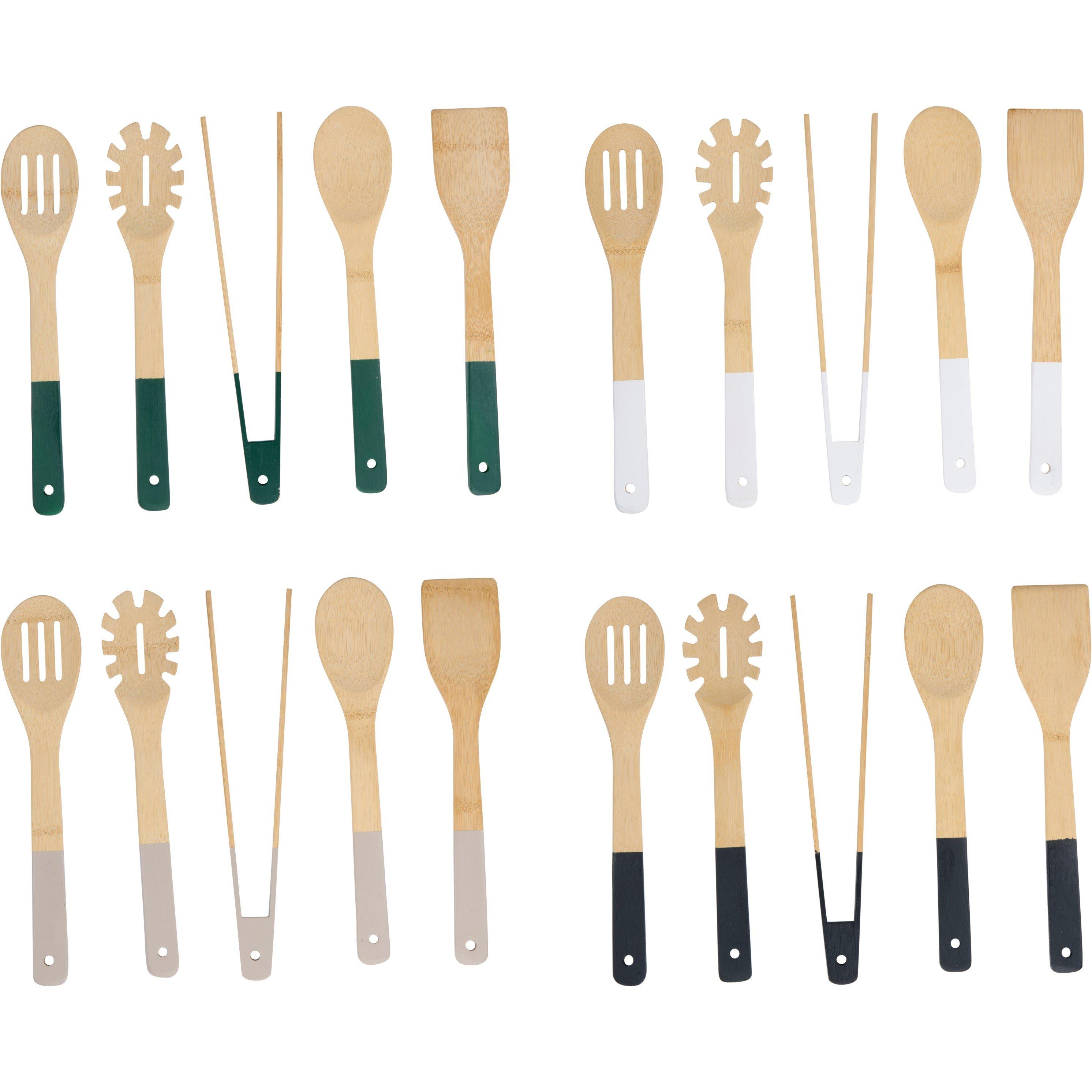 Wooden - Alpina - Bamboo Cooking Utensil Set - 2