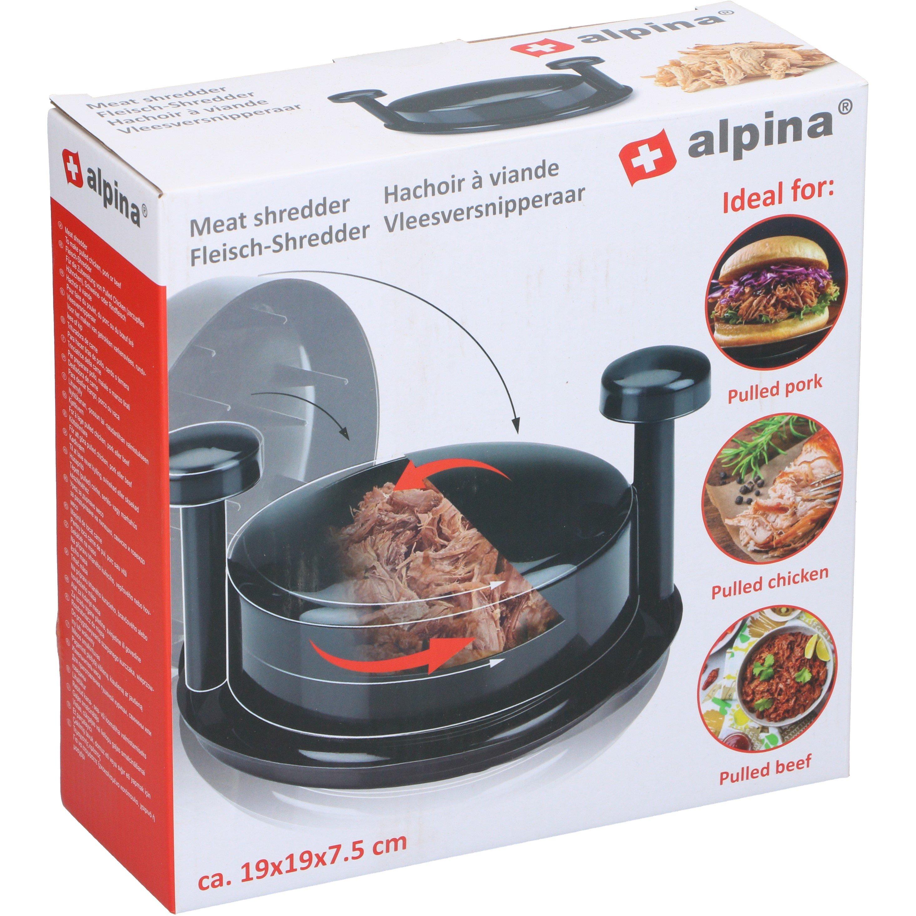Black - Alpina - Meat Shredder 18.2x18.2x8cm - 2