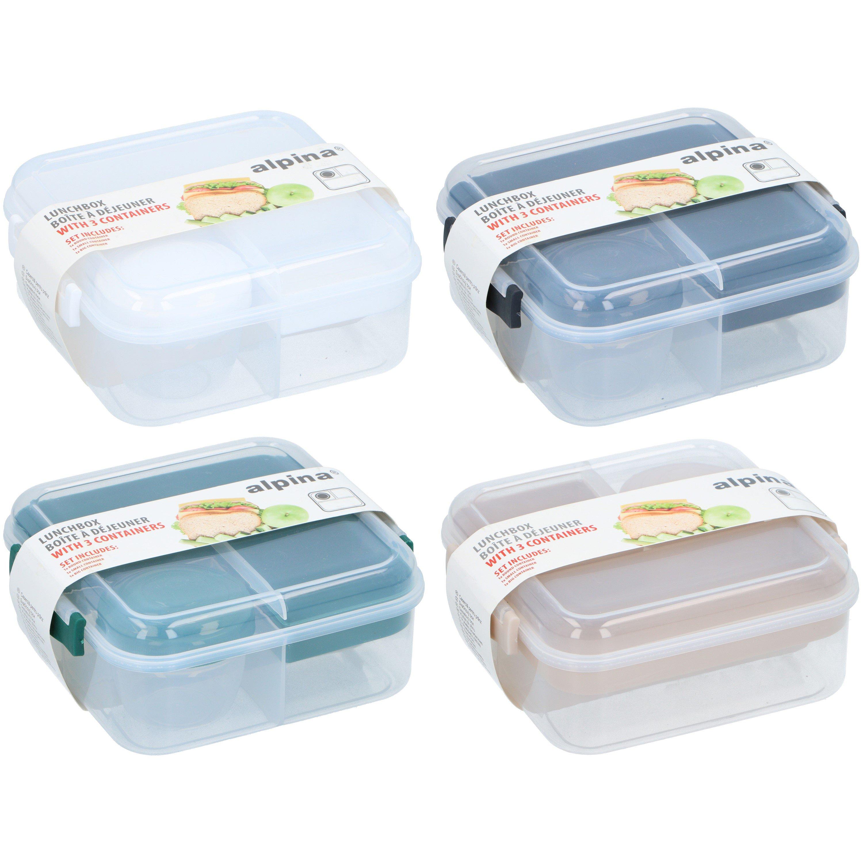 Multi - Alpina - Lunch Box Dual Compartment 18x17cm - 3