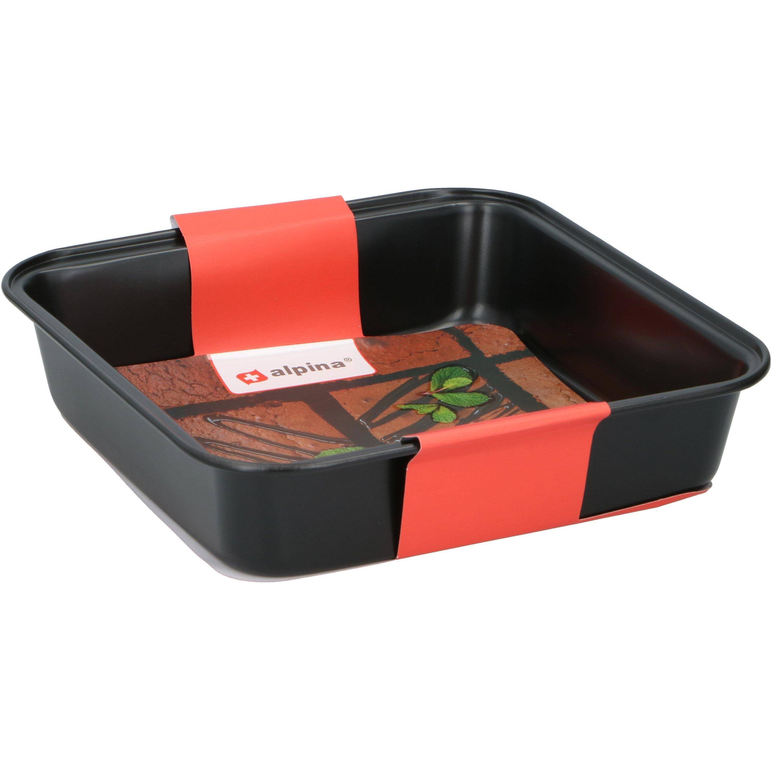 Black - Alpina - Baking Tin 23x22x5cm Non-Stick Coating - 1
