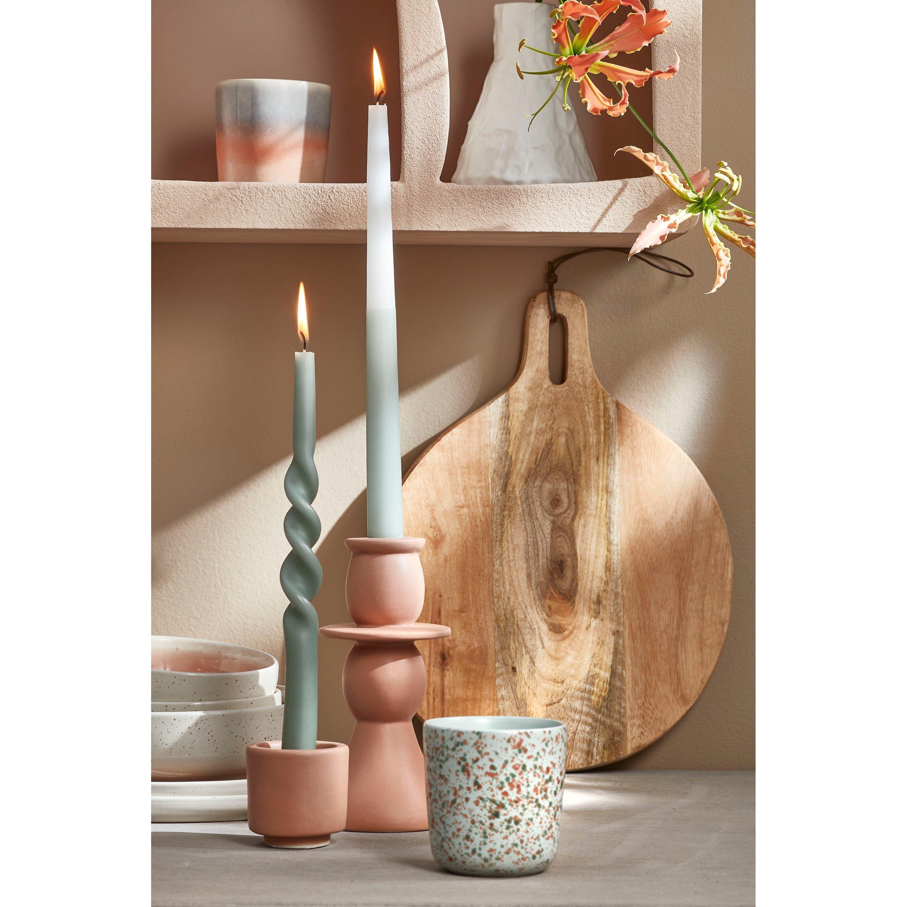 35x28x1cm - Mica - Duko plate round brown - 4