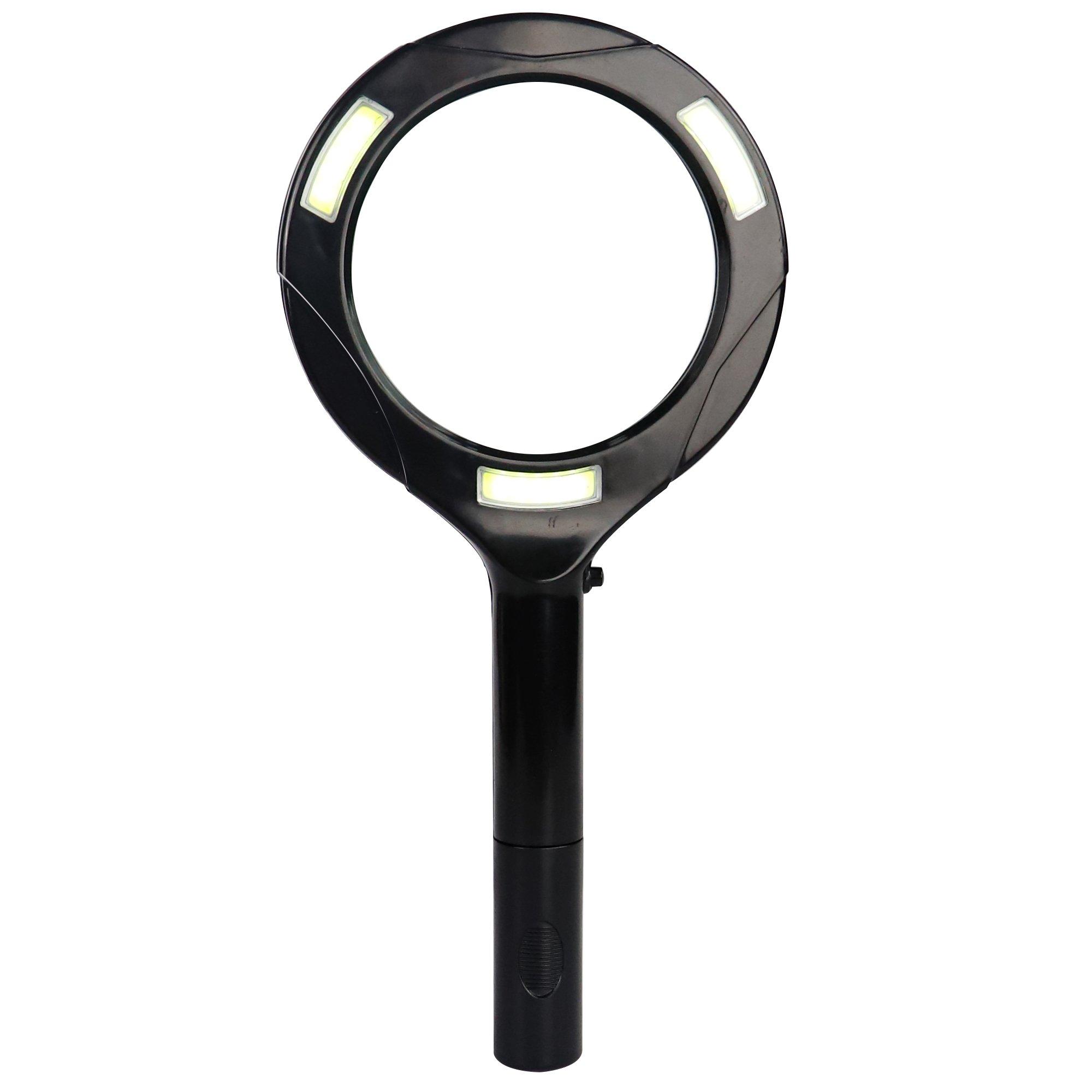 Negro - Dekton - Dekton Led Ultra Bright 3 COB LED Magnifying Glass - 2