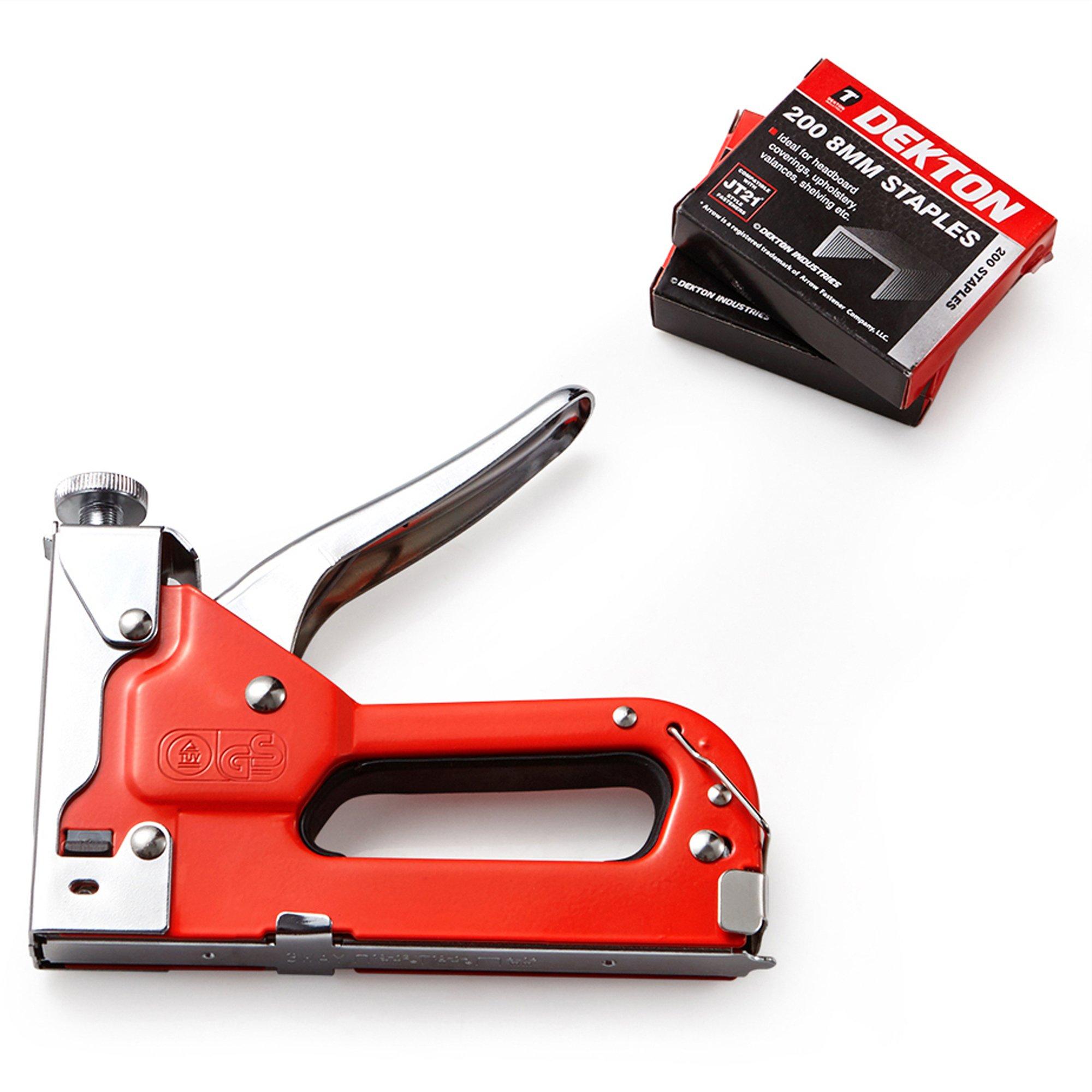 Silver - Dekton - 3 In 1 Staple Gun With Staples - 1