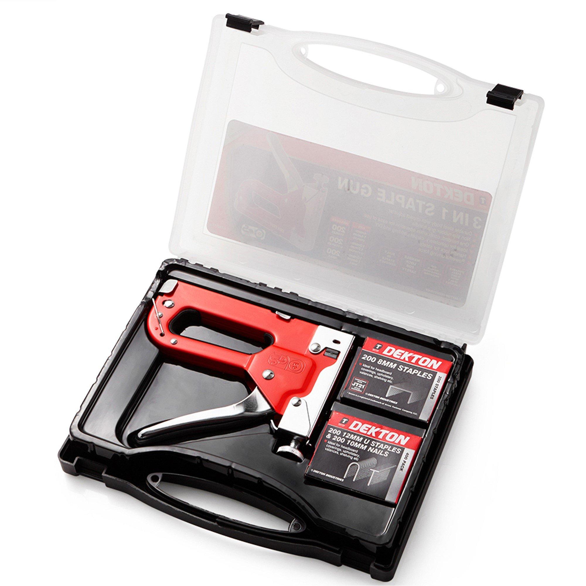 Argent - Dekton - 3 In 1 Staple Gun With Staples - 3