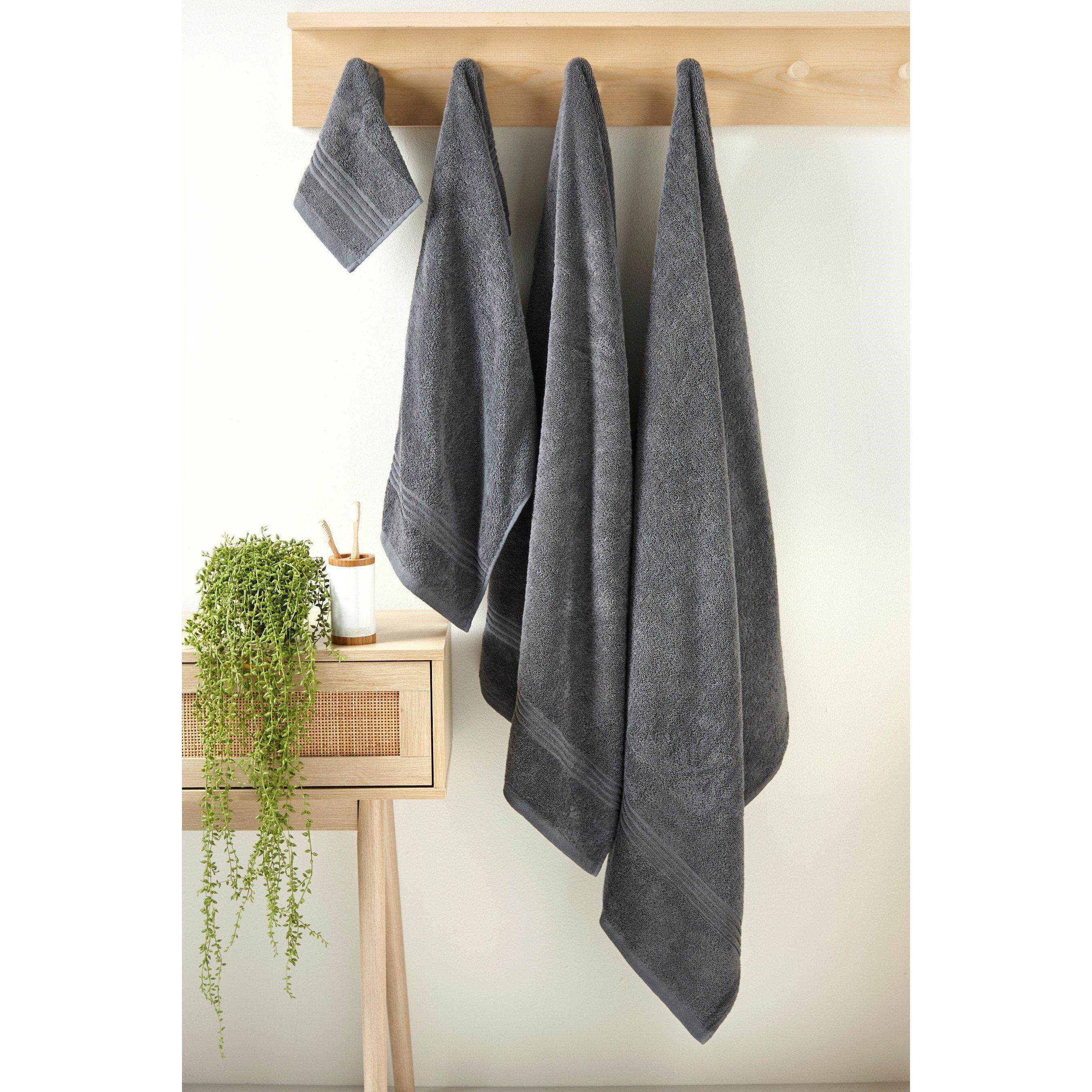 Charcoal - Homelife - Egyptian Cotton Face Cloths 4 Pack - 2