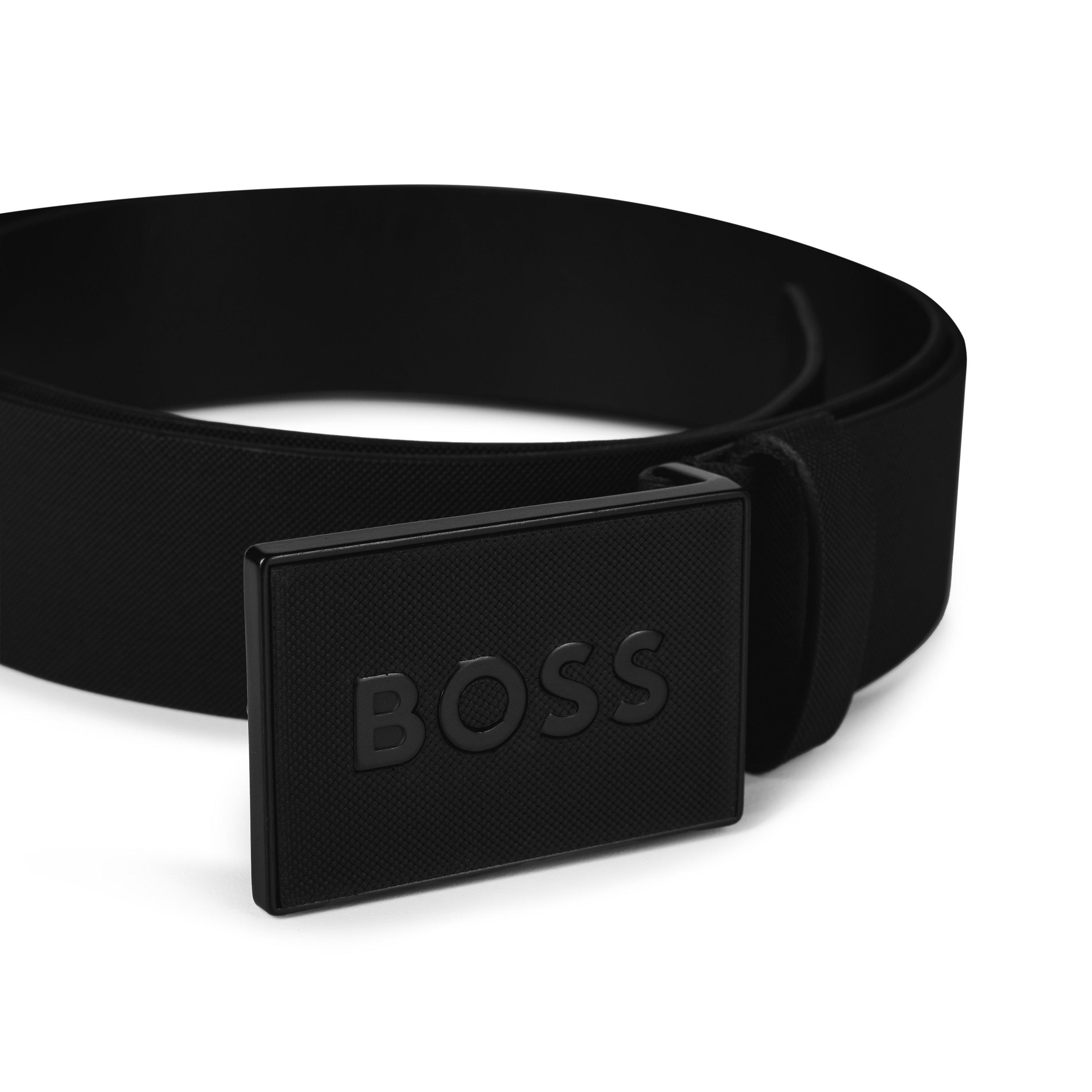 Black 001 - Boss - Men's  Icon Belt, High Quality Leather - 4