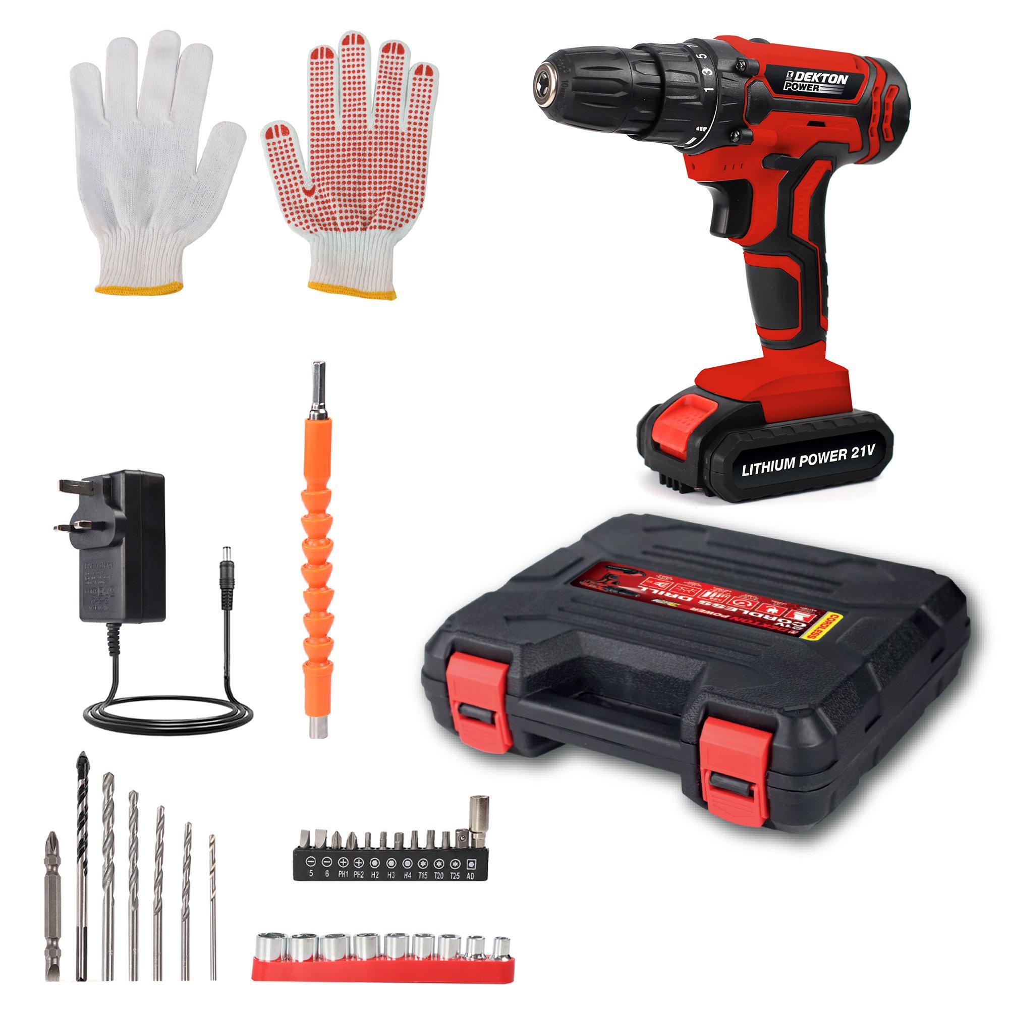 Rosso e Nero - Dekton - Dekton 21v Cordless Drill - 3