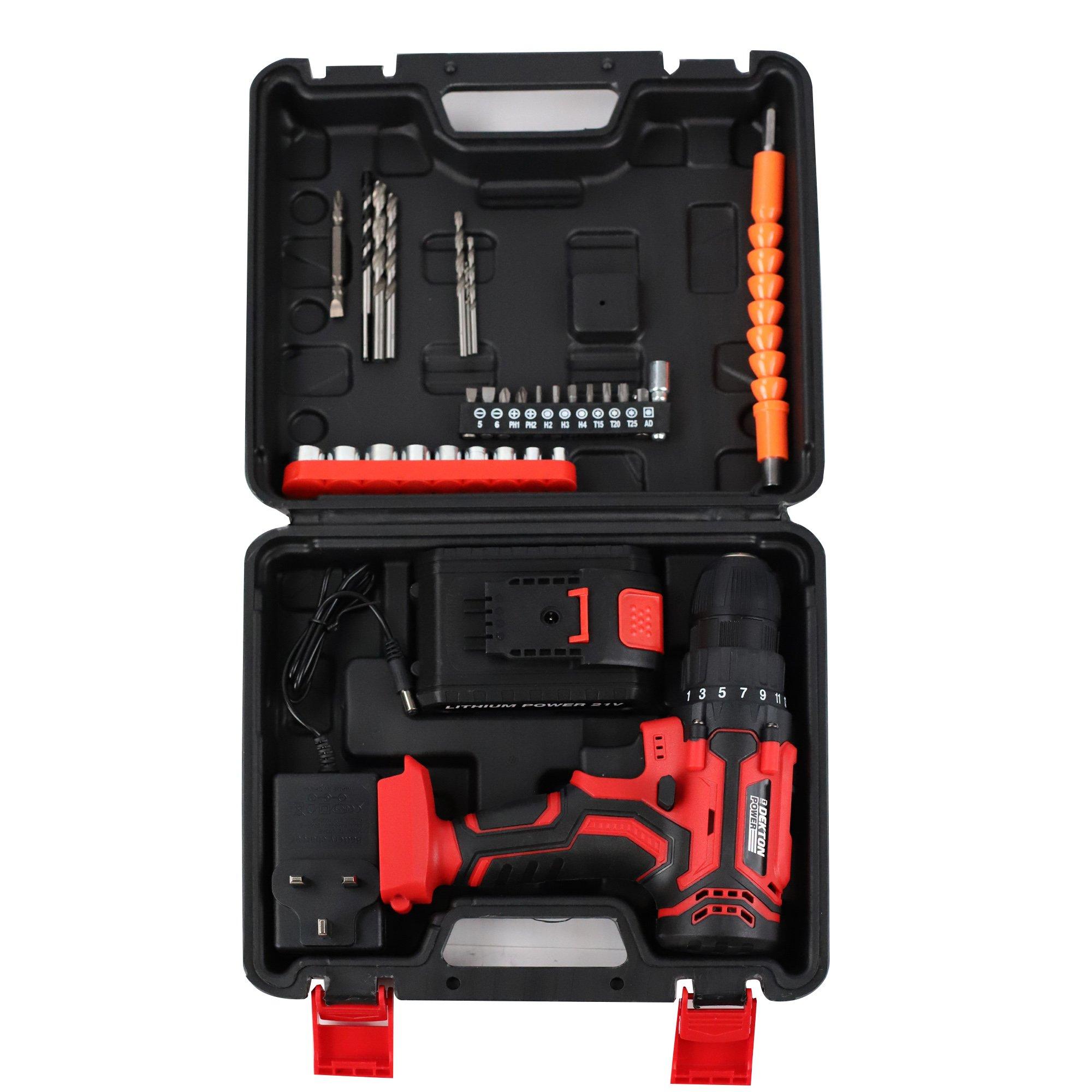 Rosso e Nero - Dekton - Dekton 21v Cordless Drill - 6