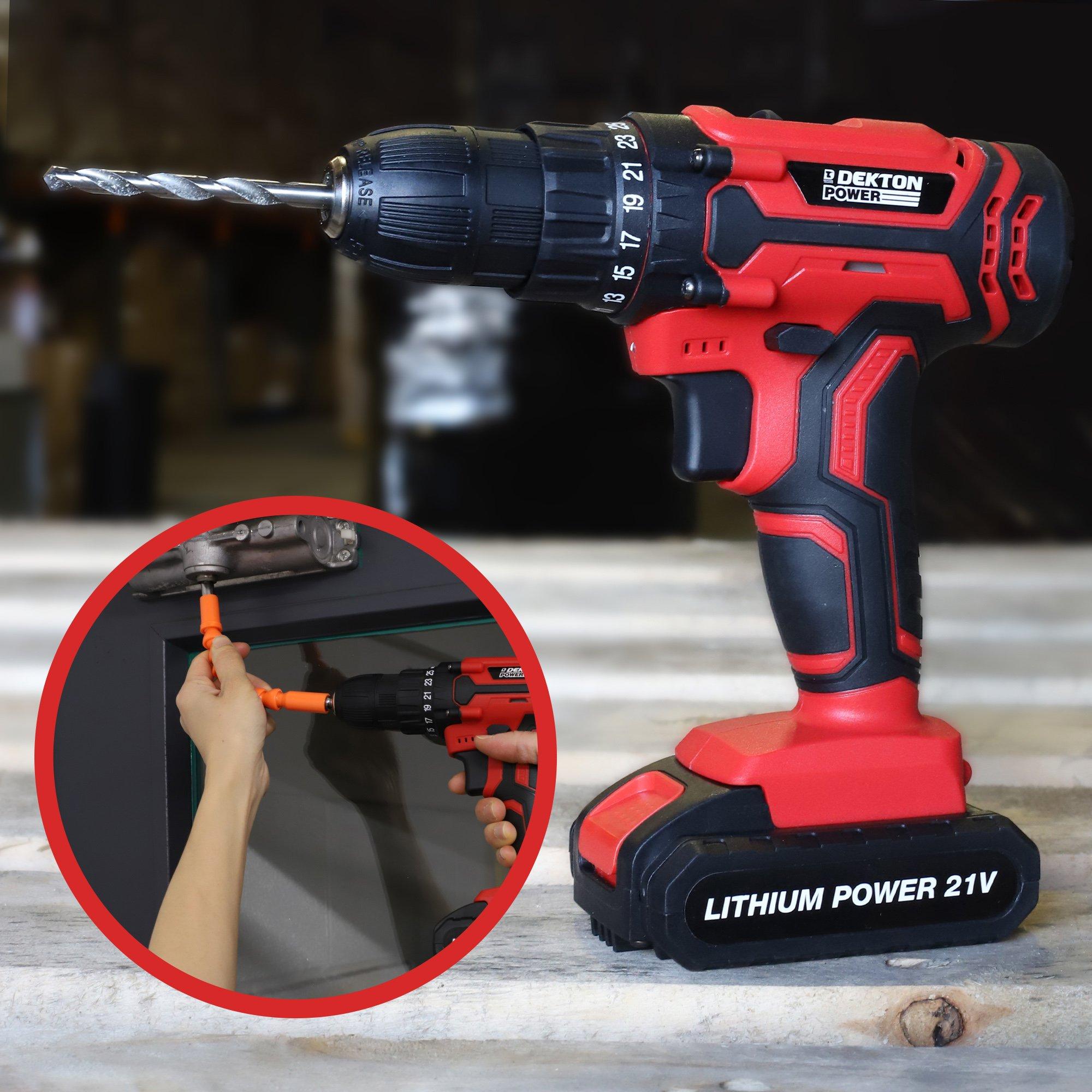 Rosso e Nero - Dekton - Dekton 21v Cordless Drill - 8