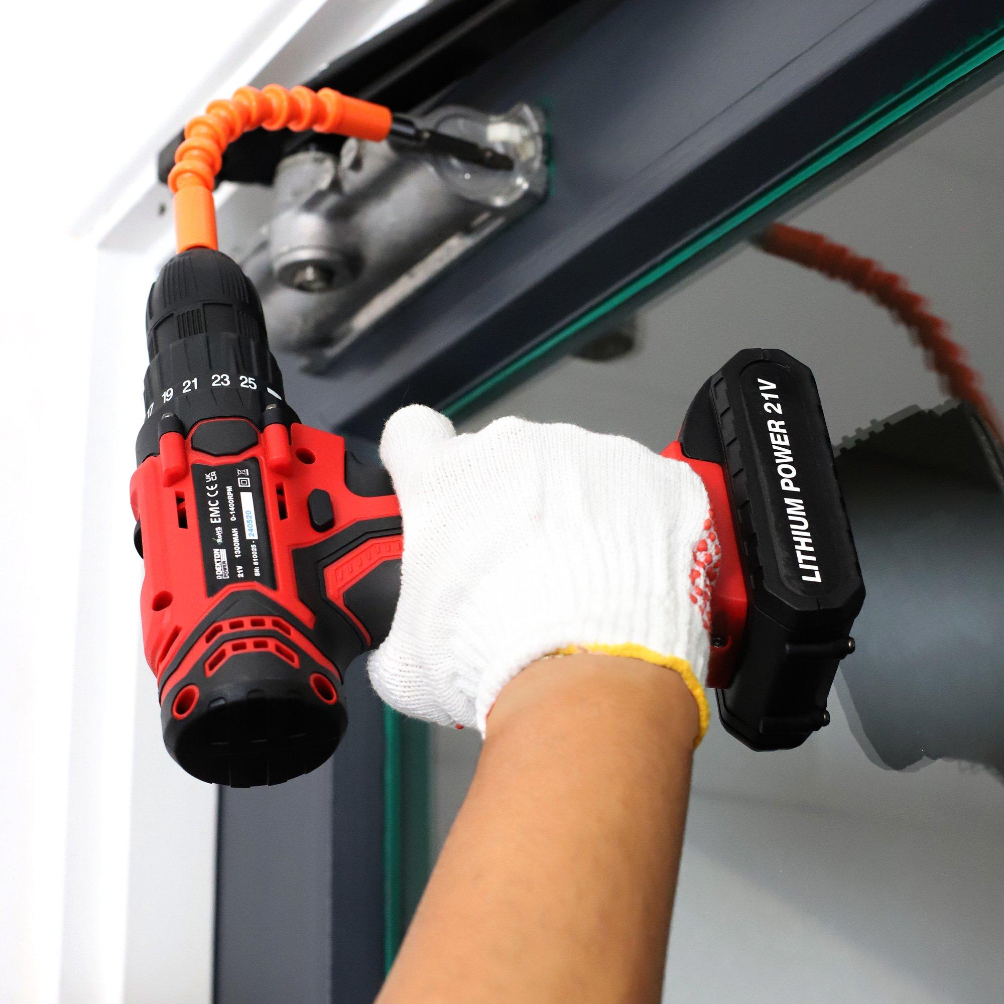 Rosso e Nero - Dekton - Dekton 21v Cordless Drill - 9