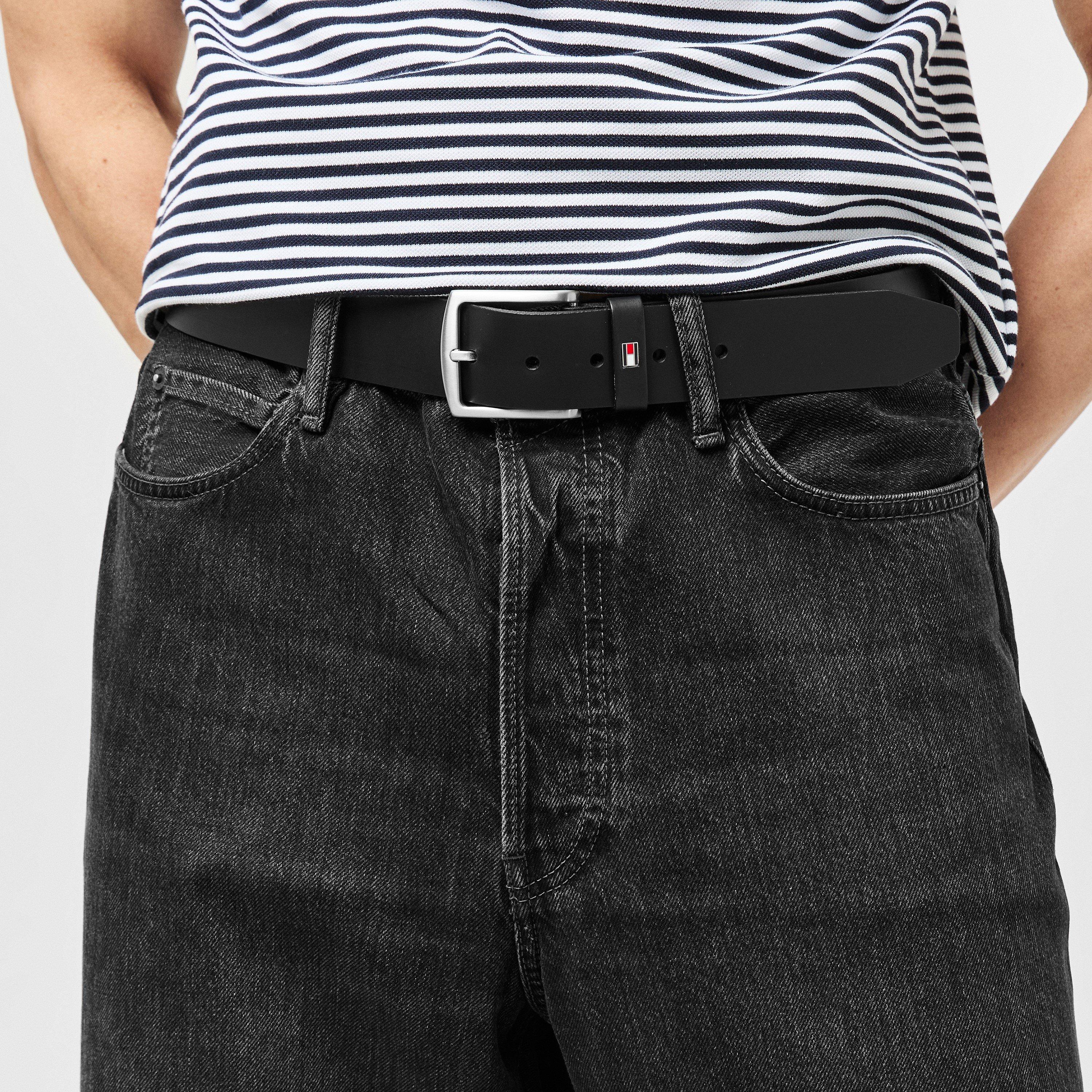 Zwart - Tommy Hilfiger - Denton Leather Belt - 3