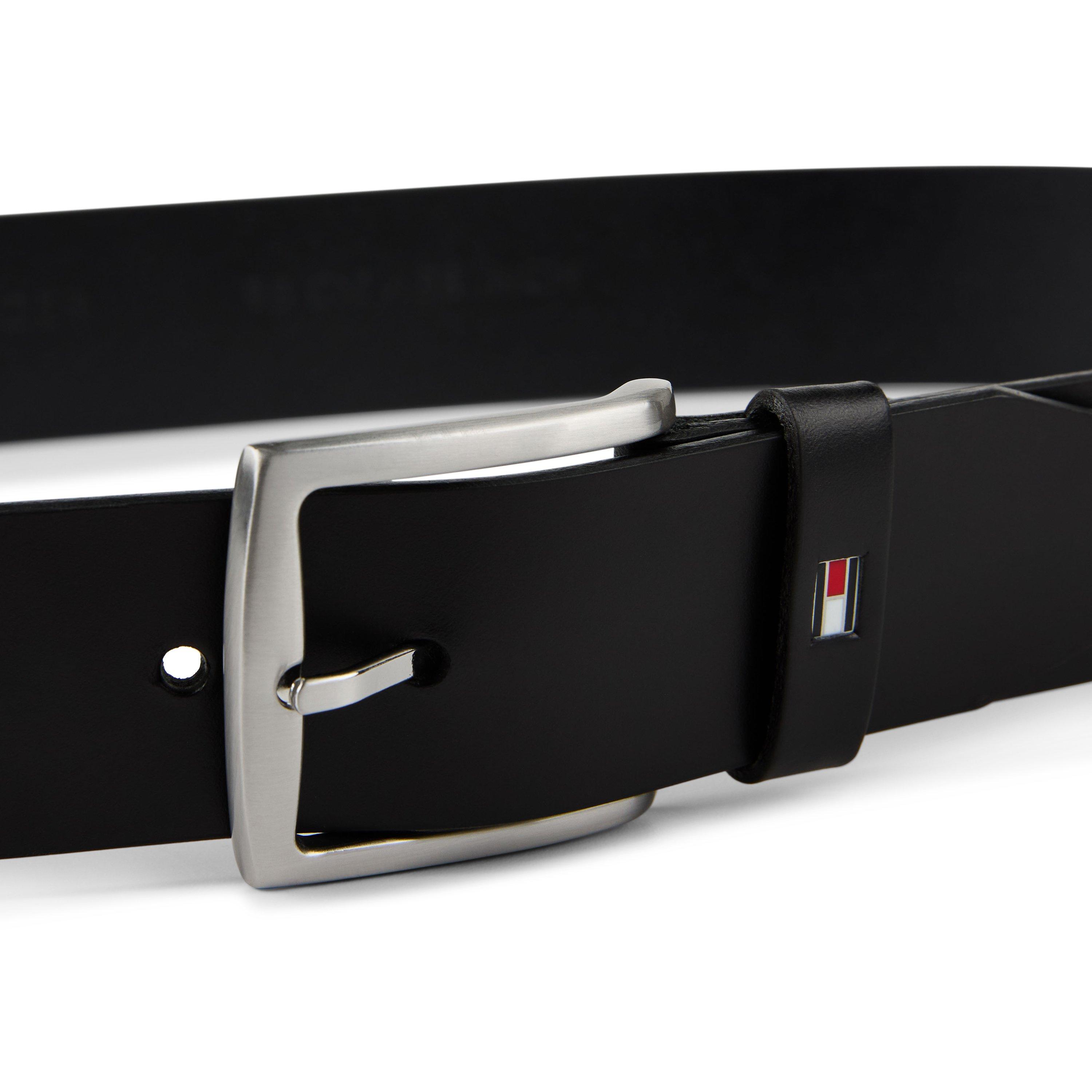 Zwart - Tommy Hilfiger - Denton Leather Belt - 4