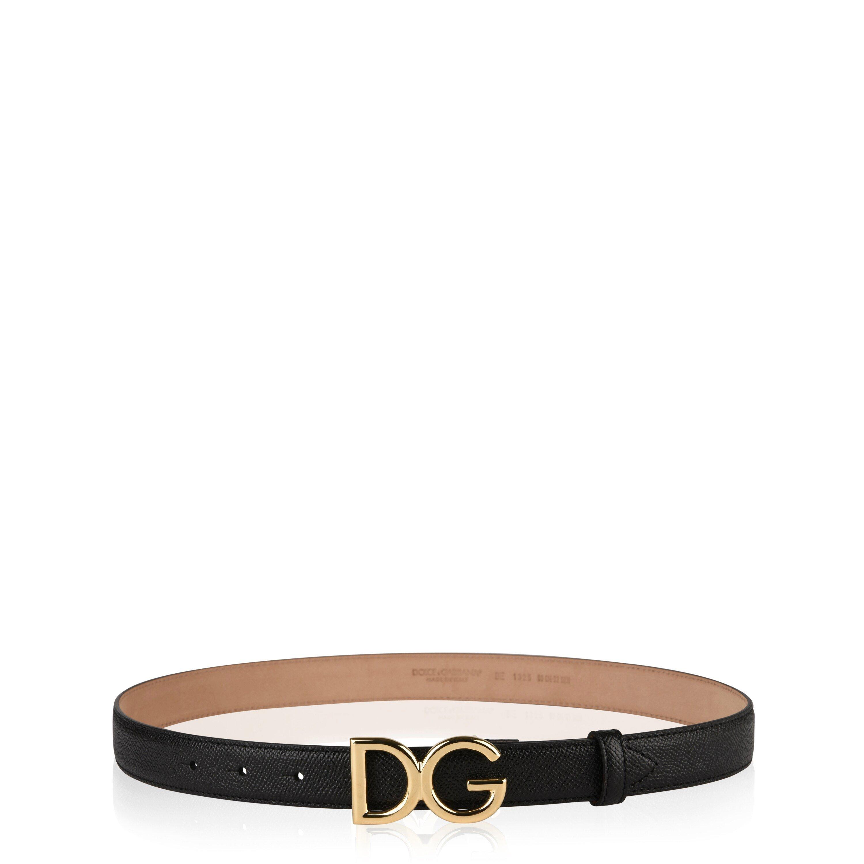 【送料&関税込】Dolce & Gabbana Lettering Leather Belt Dolce & Gabbana KIM DOLCE&GABBANA logo-lettering Leather
