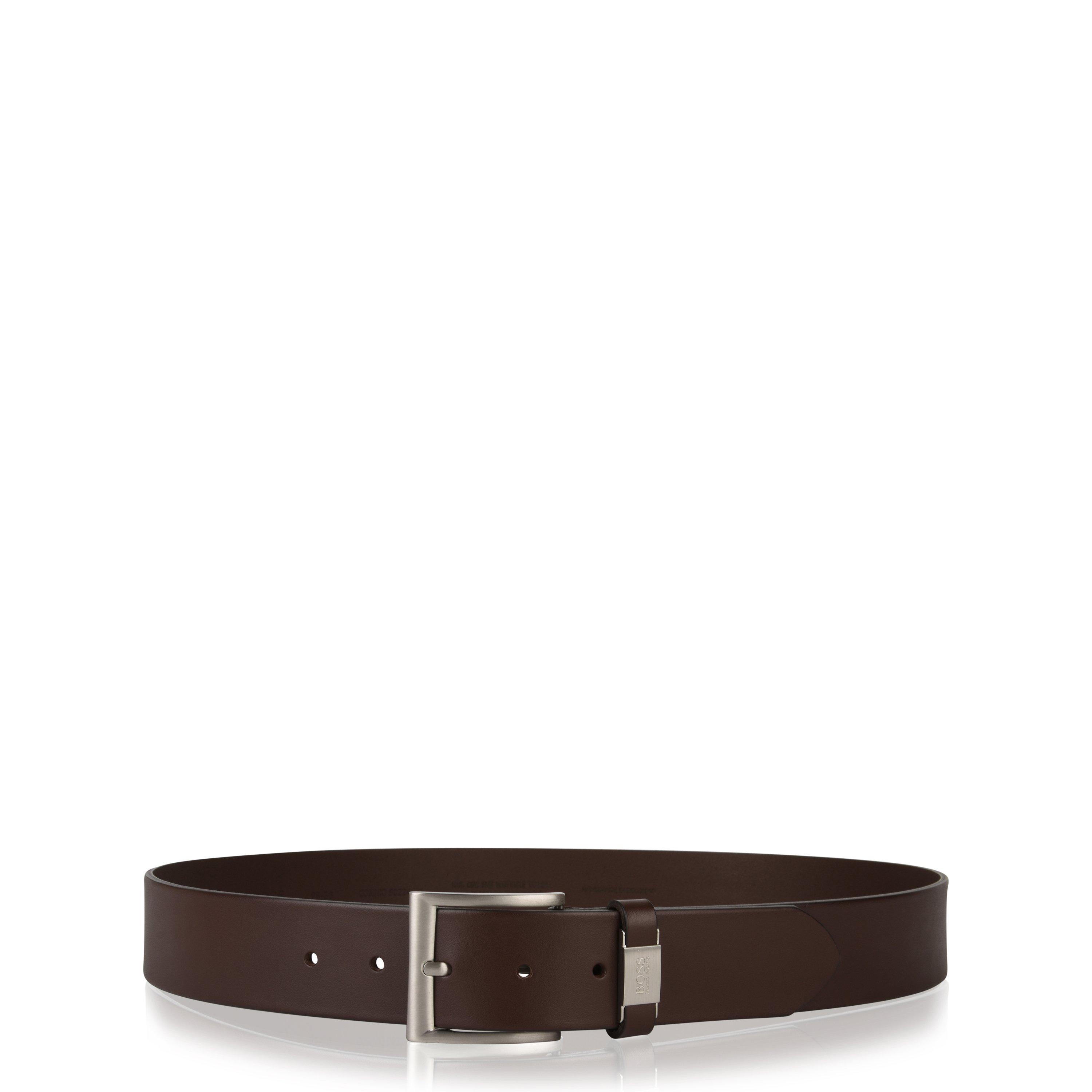 Boss Men's Connio Leather Belt - Dark Brown - 38R (100cm)