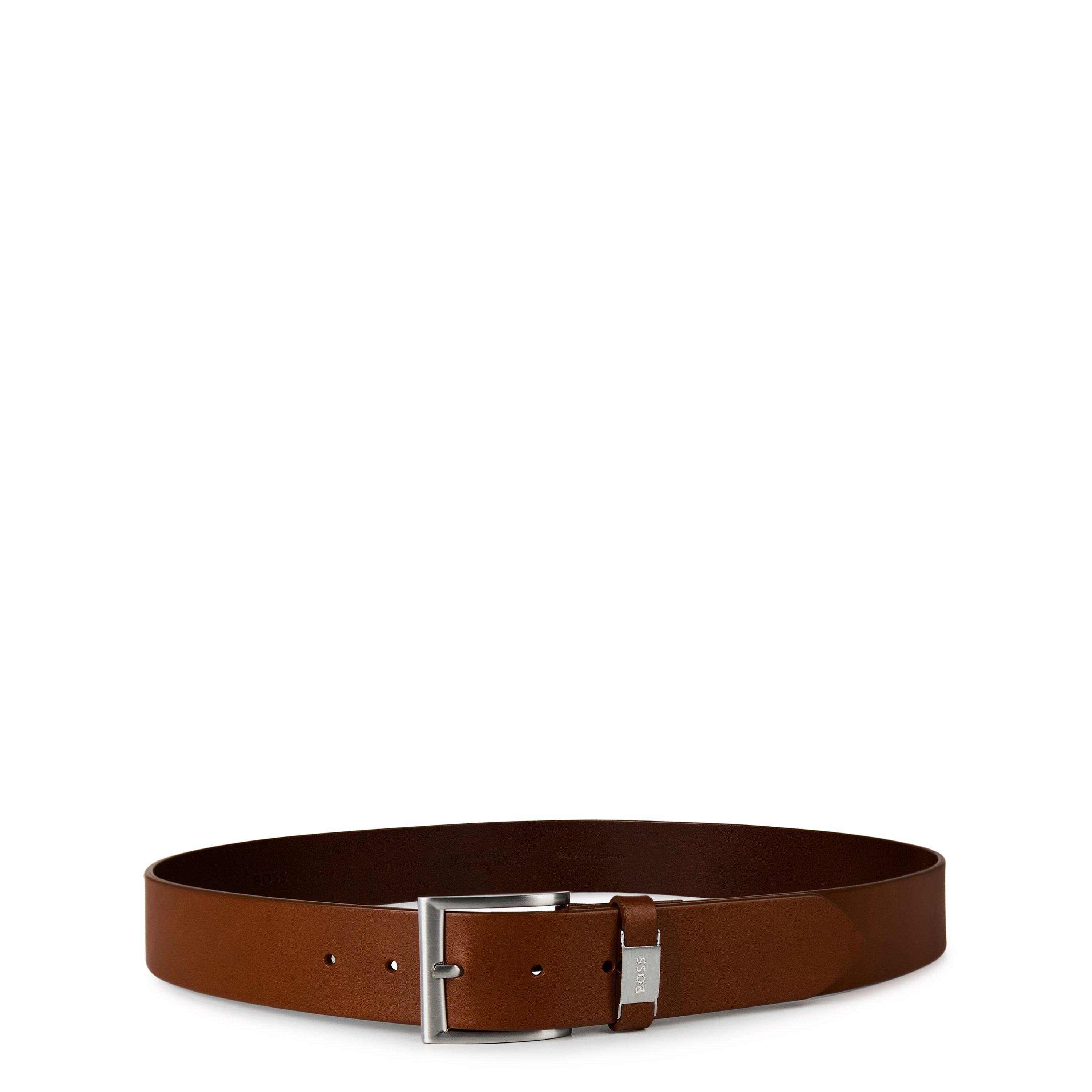Boss Men's Connio Leather Belt - Tan 210 - 42R (110cm)