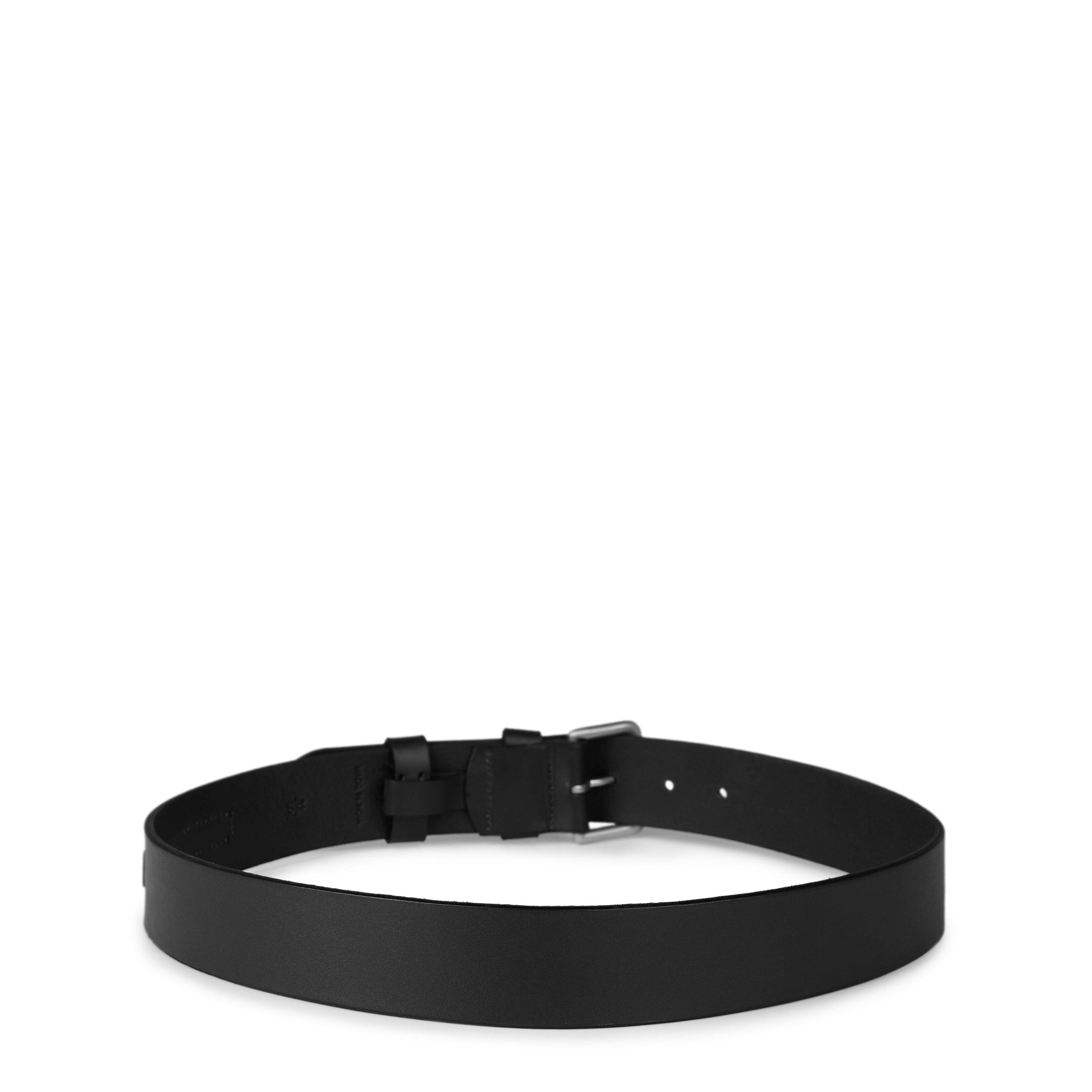 Black - Polo Ralph Lauren - Logo Patch Leather Belt - 2