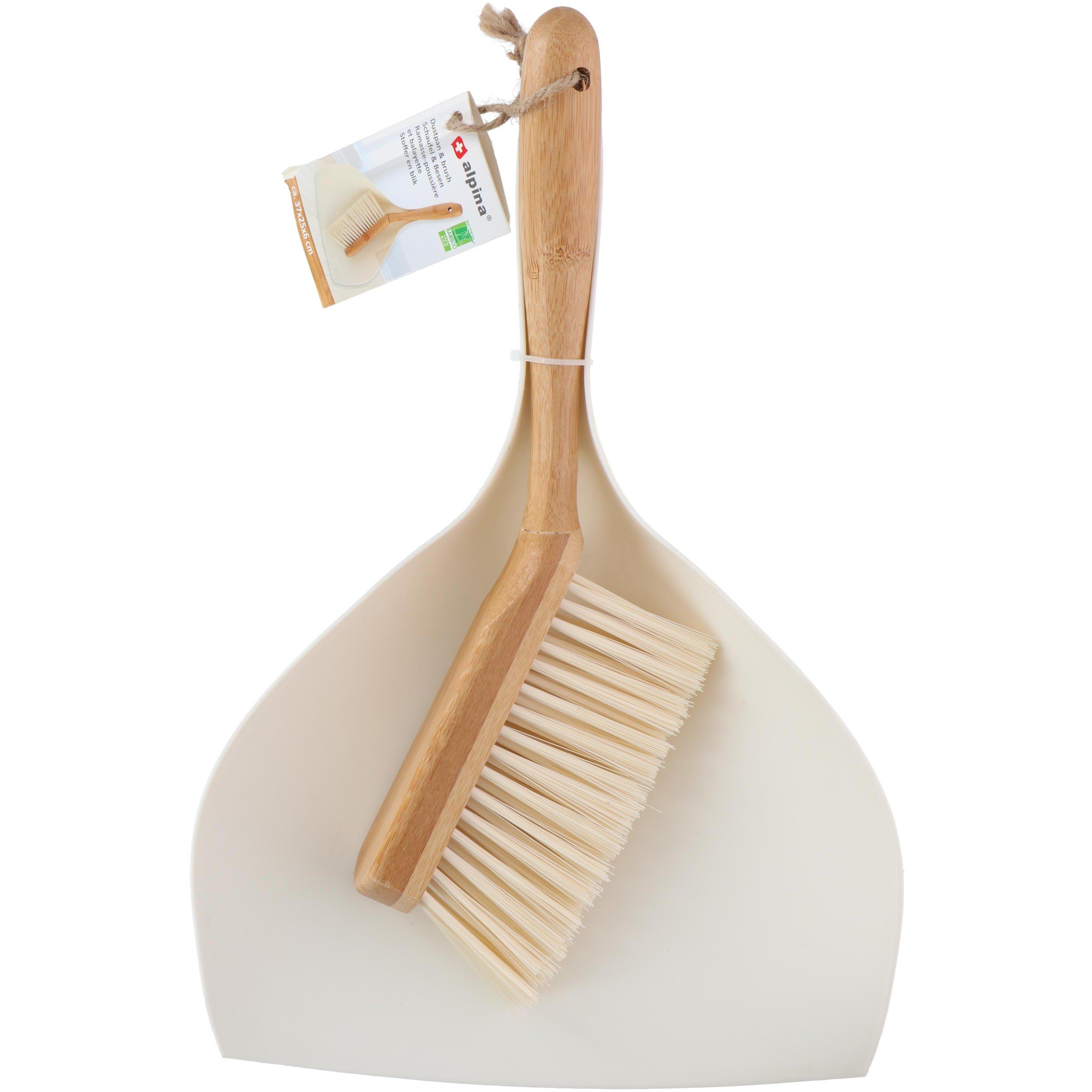 Bamboo - Alpina - Dustpan and Brush Set - 1