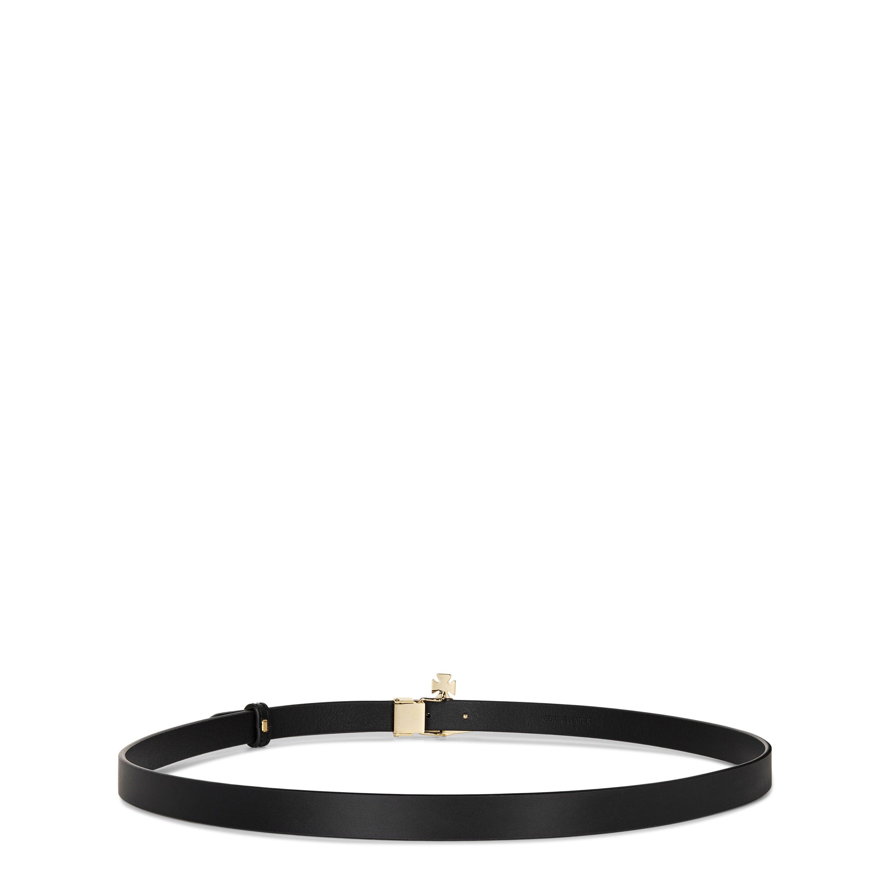 Black - Vivienne Westwood - Slim Line Orb Buckle Belt - 3
