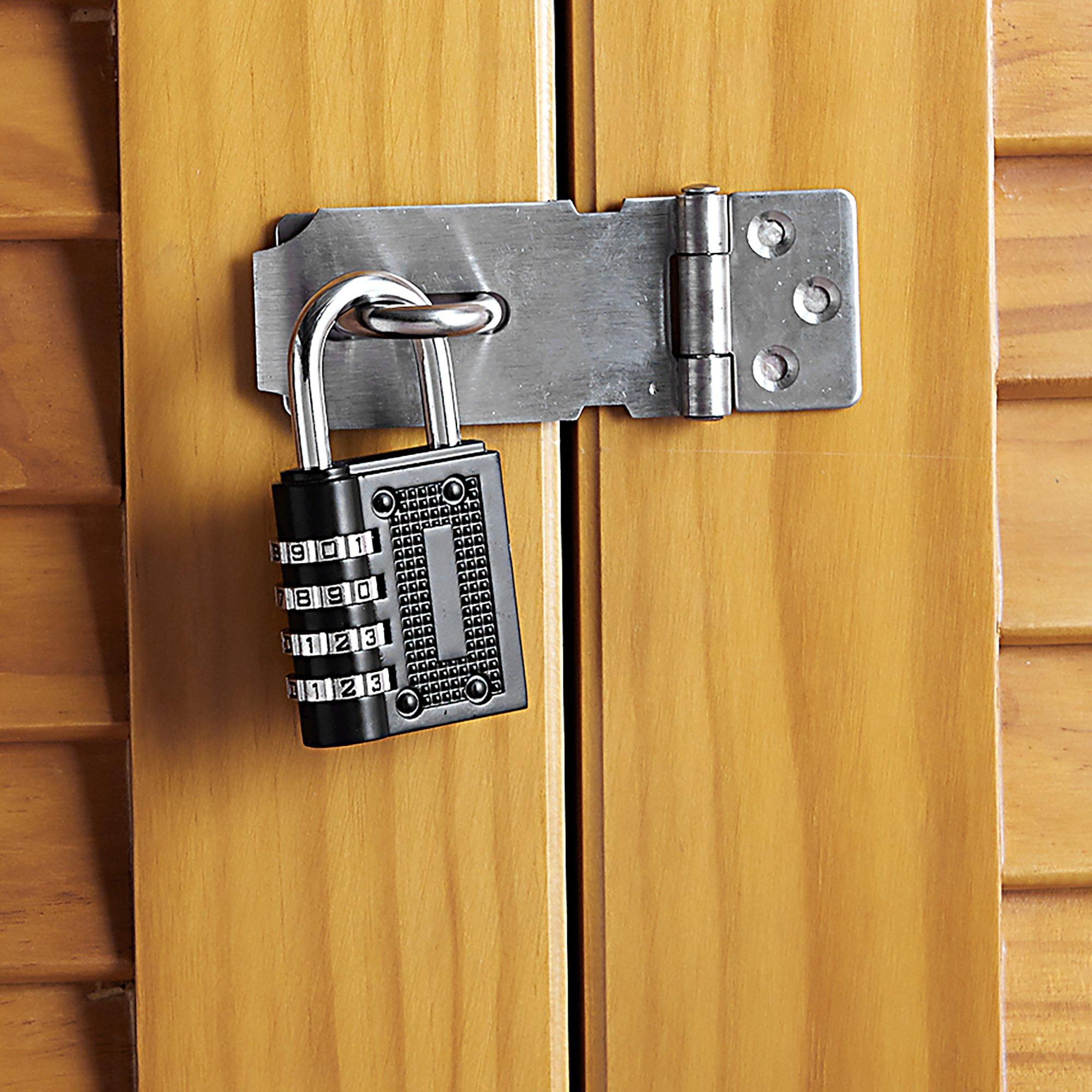 Nero e Argento - Dekton - Dekton 4 Digit Combination Padlock - 4