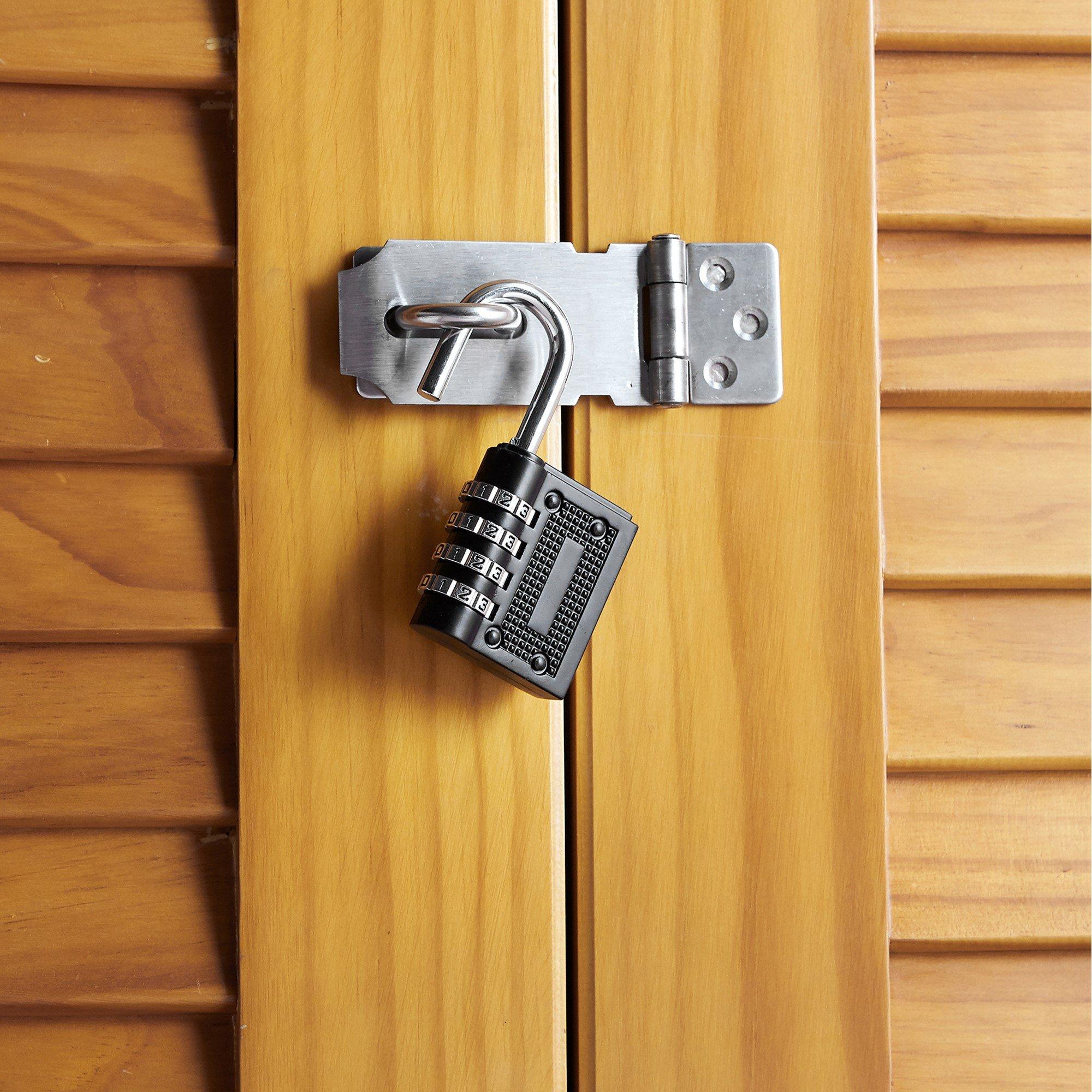 Nero e Argento - Dekton - Dekton 4 Digit Combination Padlock - 5