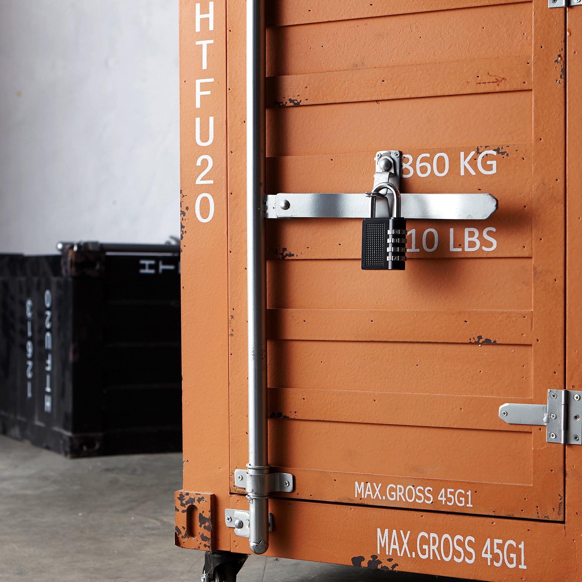 Nero e Argento - Dekton - Dekton 4 Digit Combination Padlock - 6