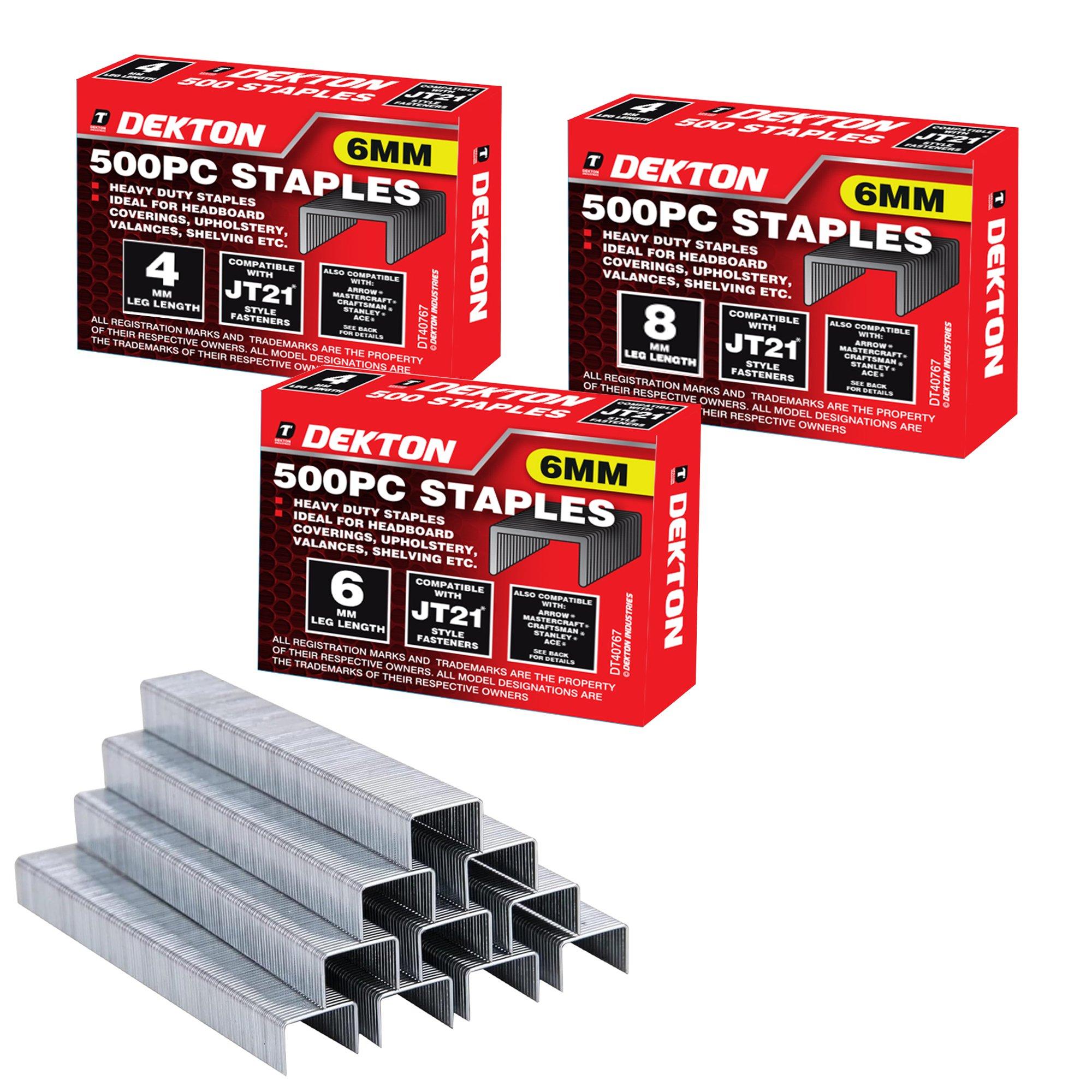 Prata - Dekton - 1500 Piece 4mm-8mm Staples Set - 2
